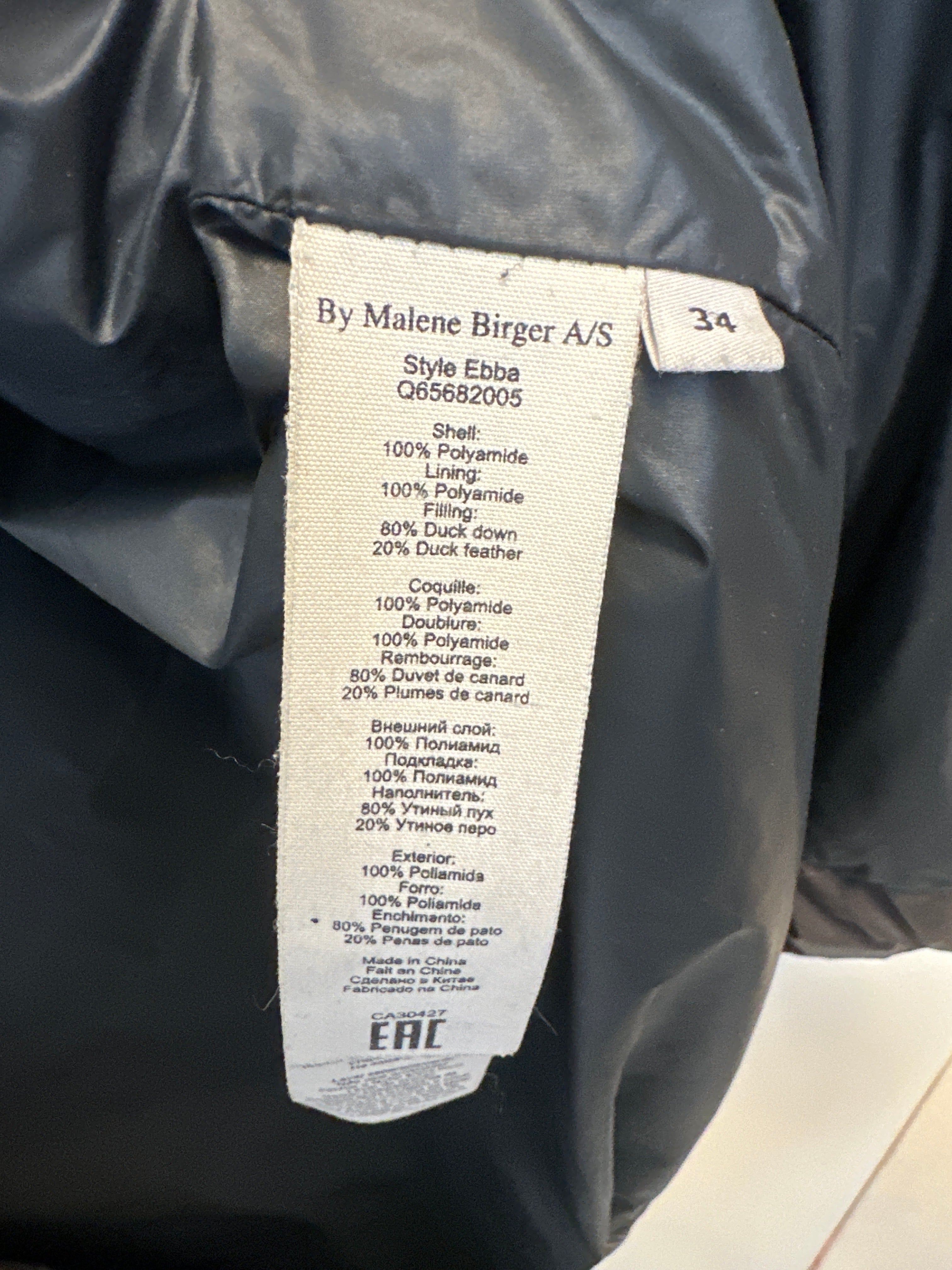 Malene Birger dunjakke