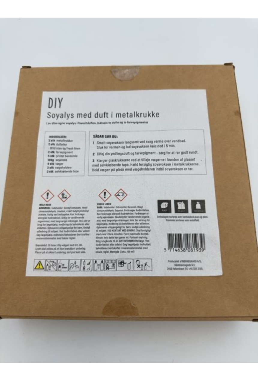 Lav selv soyalys med duft i metalkrukke