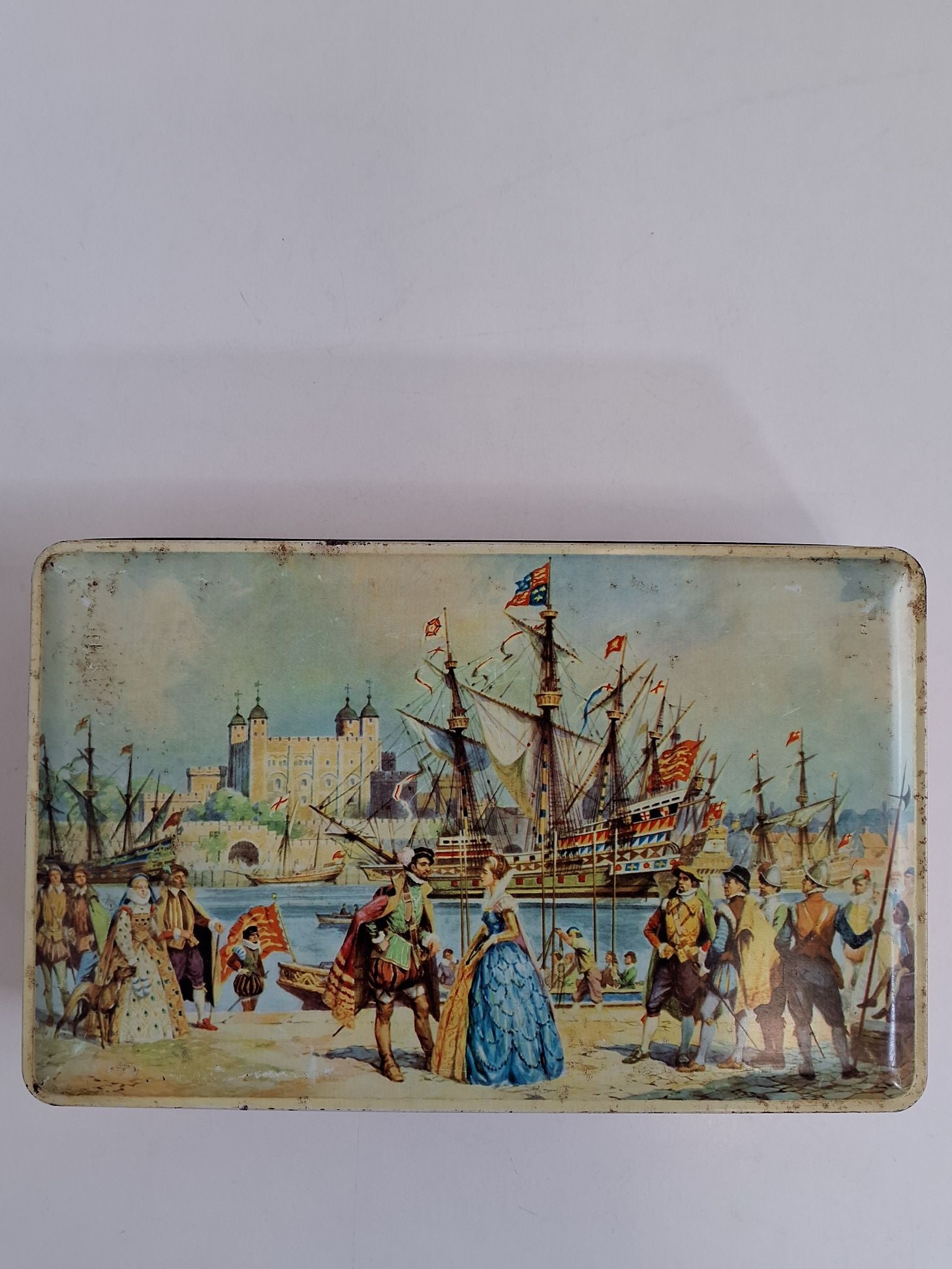 Vintage Blue Bird Toffee metalæske