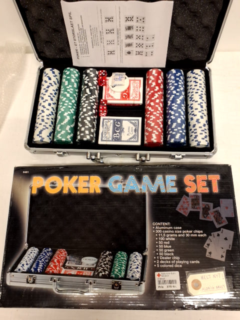 Pokersæt ny pris 175 kr.