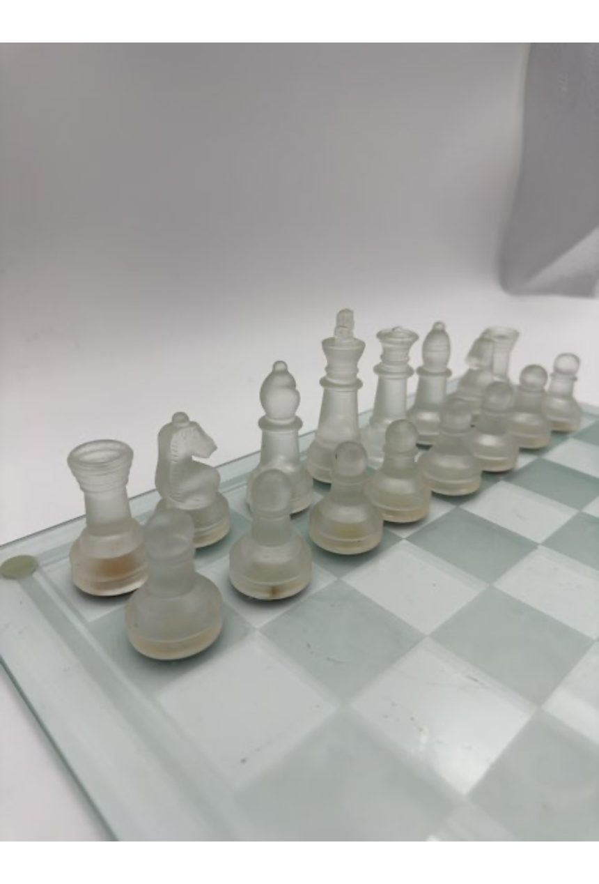 Glas skak spil