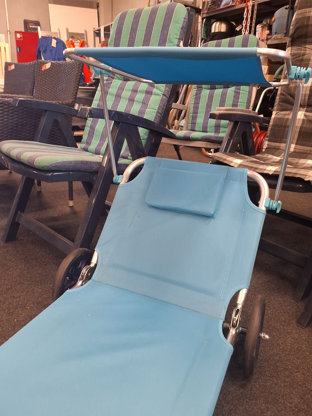 Strand liggestol.