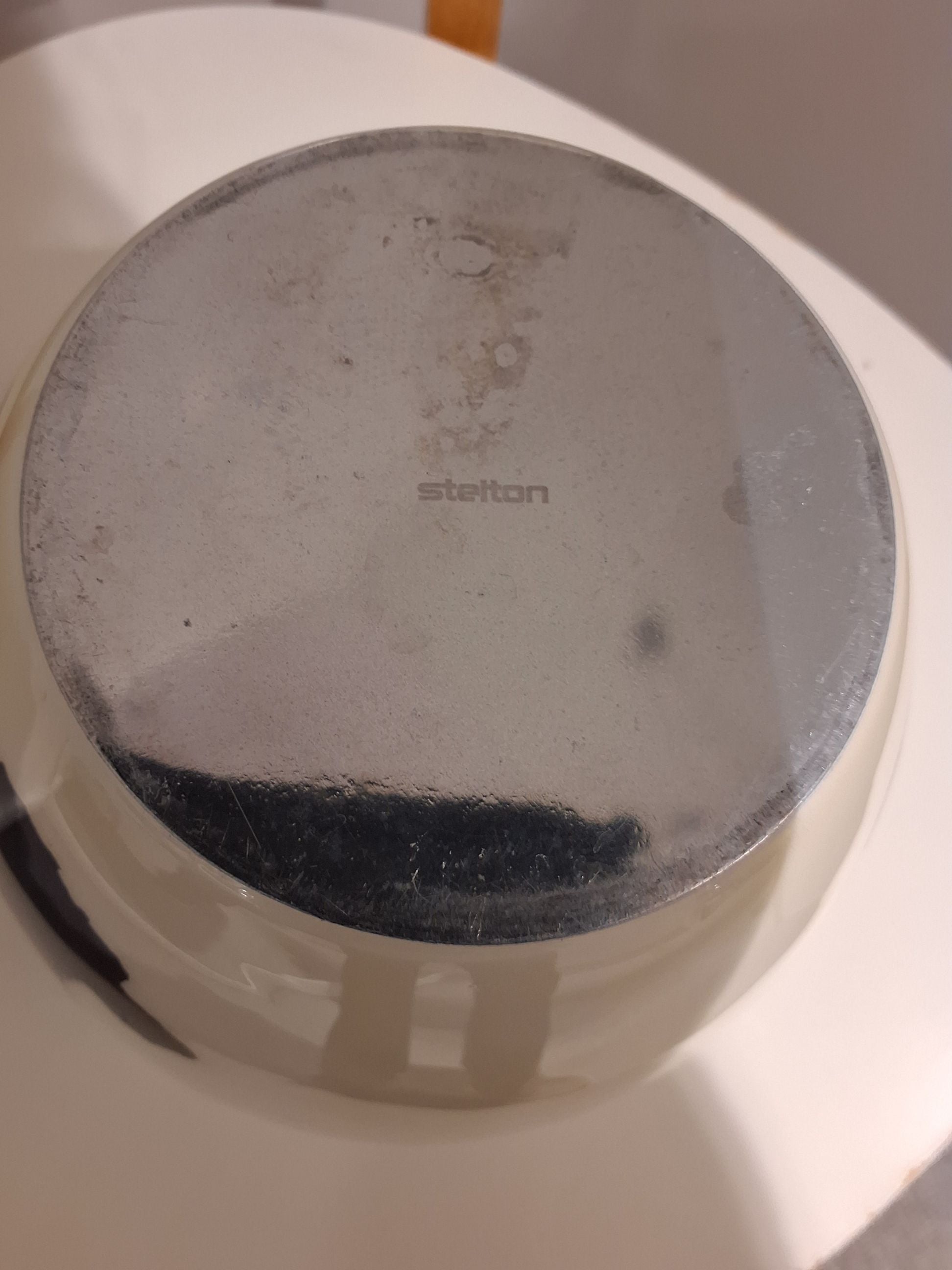 Stelton vase med mønster i sort og beige