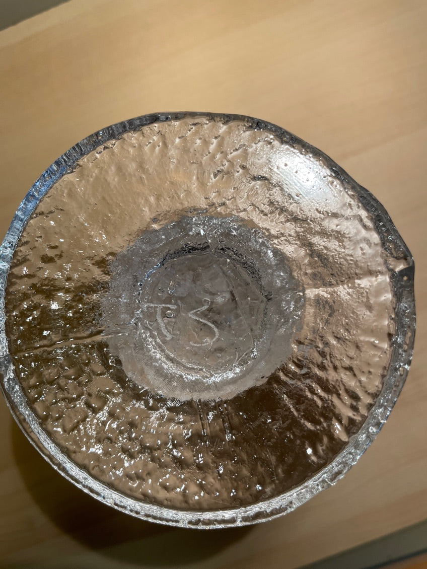 Lysestage i glas