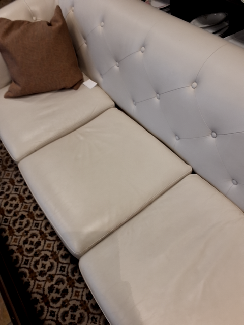Hvid sofa kunstlæder