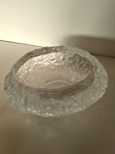Rustik glasskål