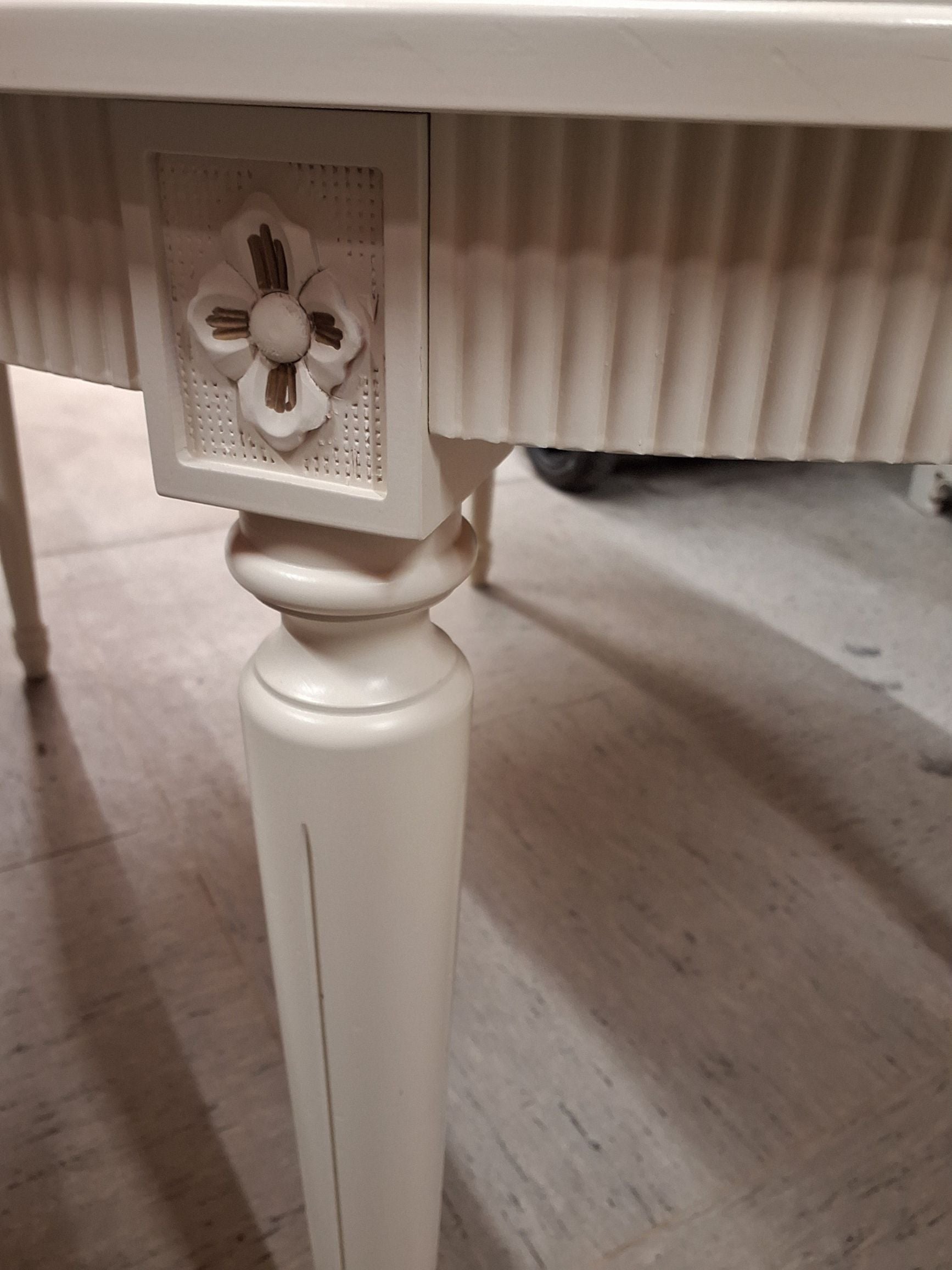 Vintage Spisebord m udtræk og stole