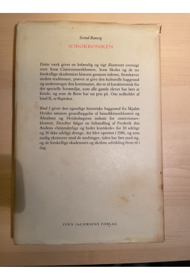 Sorø Krøniken. Bind 1 og 2