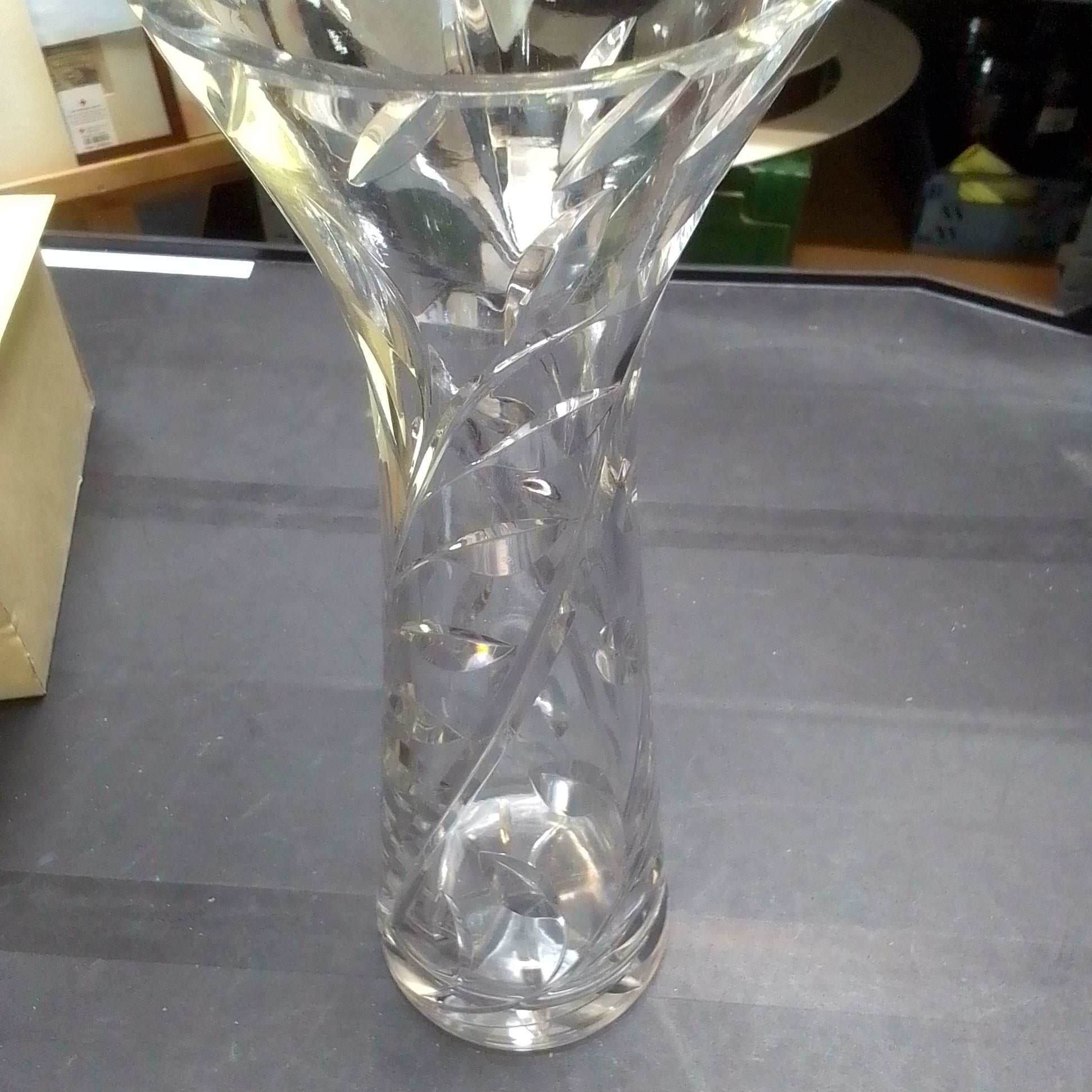 Hyacinth formet krystalvase