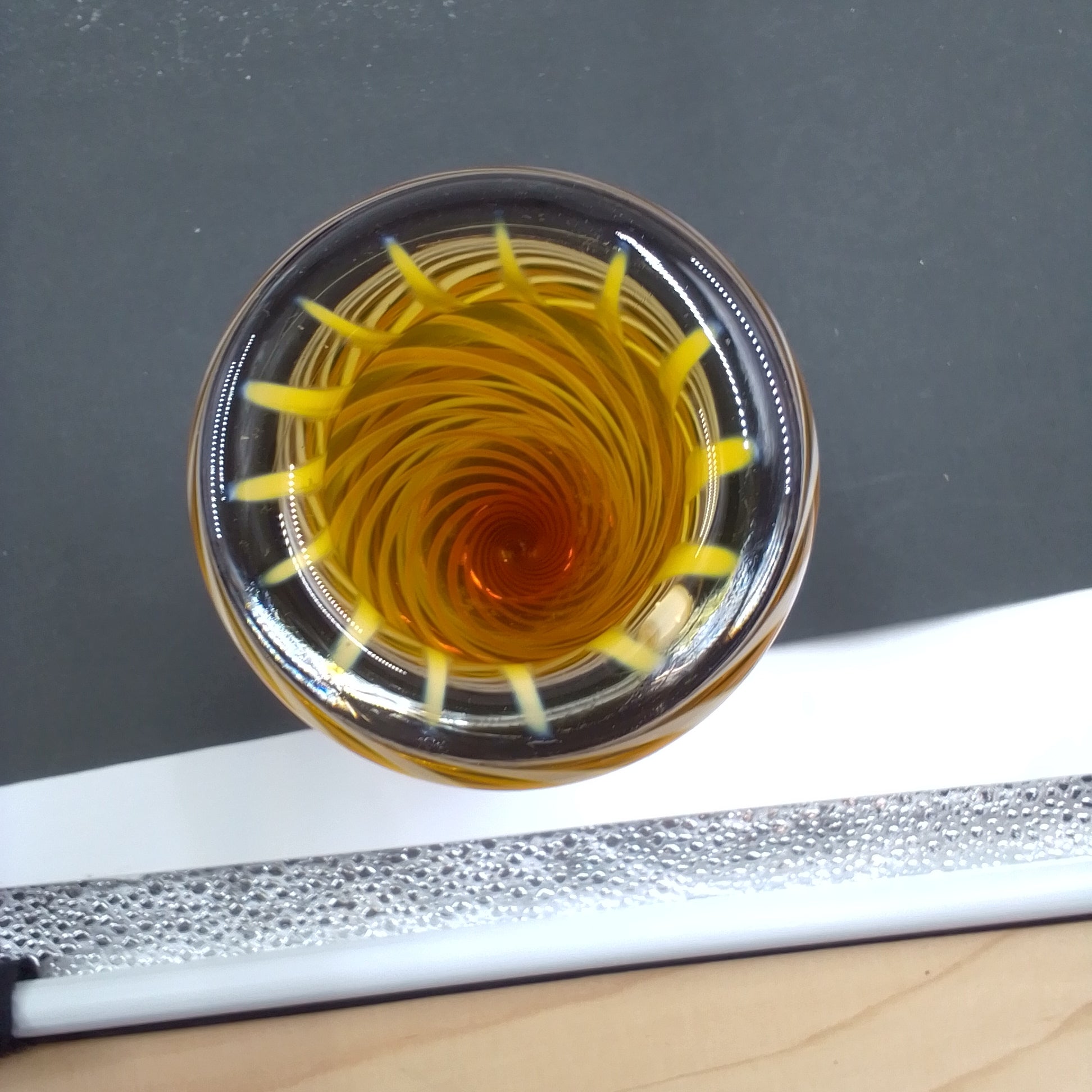 Glas vase stribet