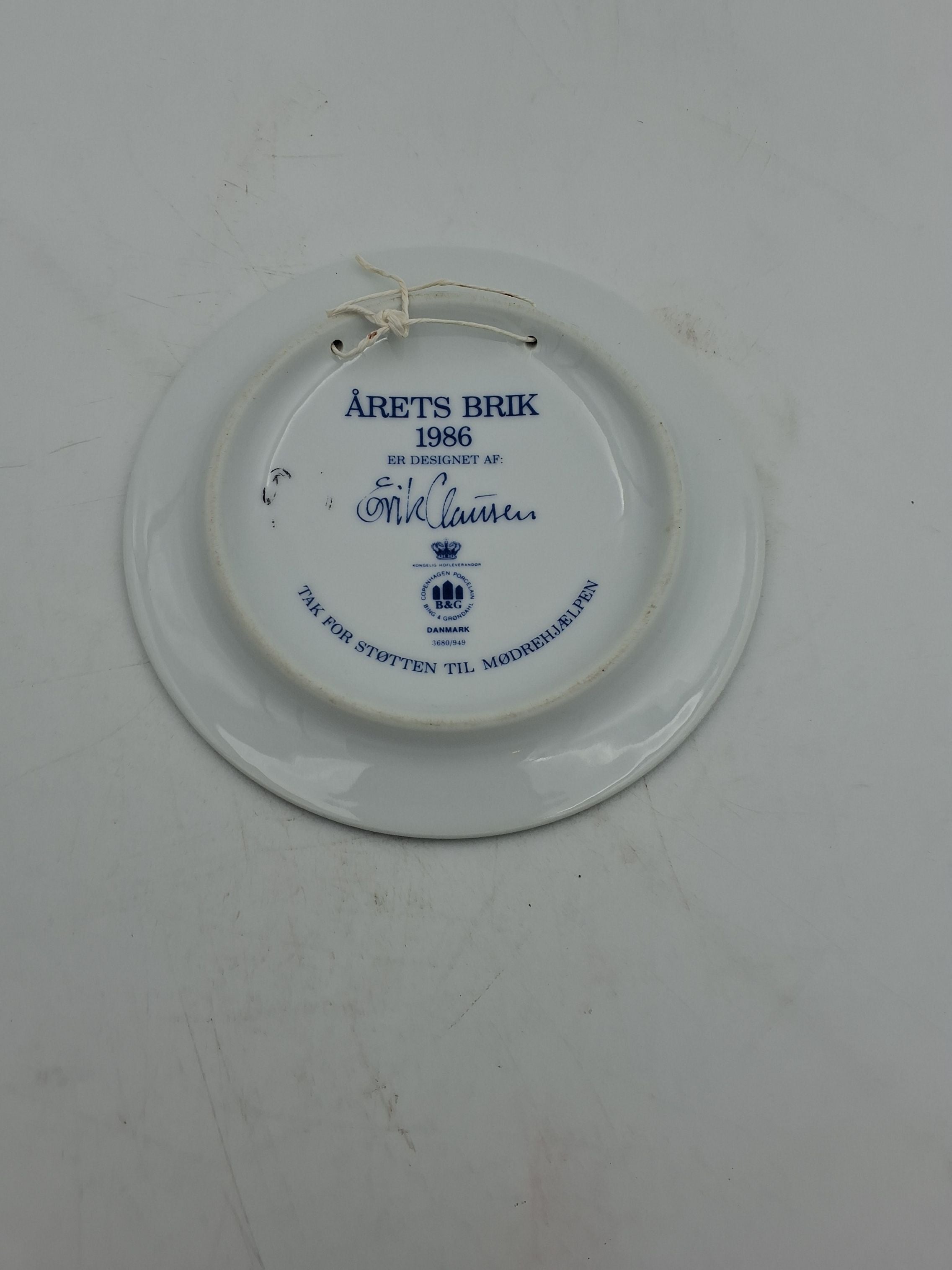 Årets brik 1986 Royal Copenhagen.