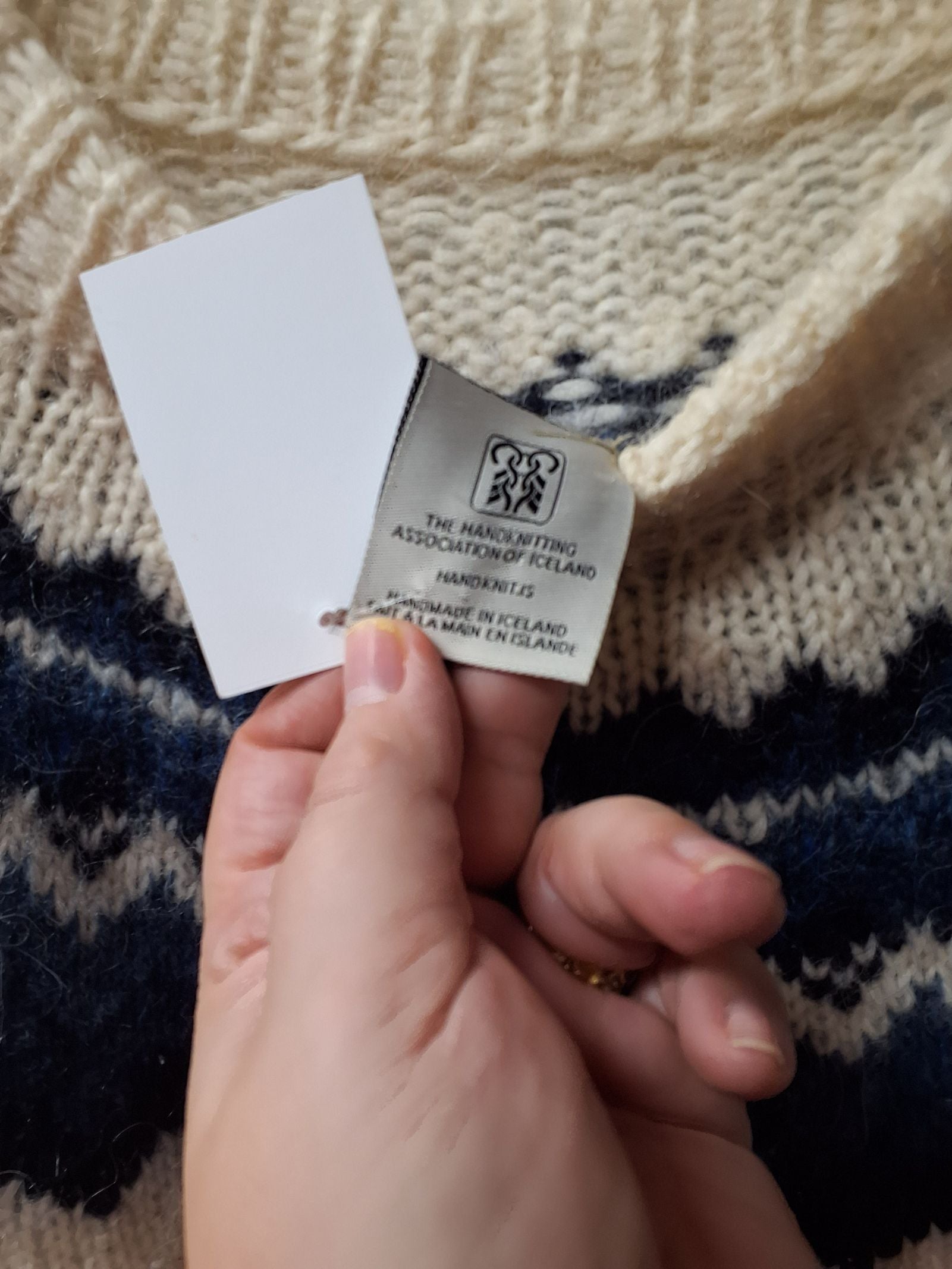 Striksweater fra Island