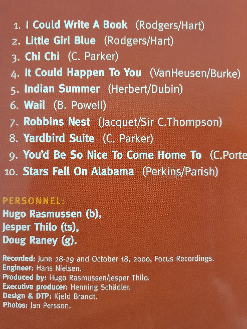 CD Hugo Rasmussen: More Sweets...