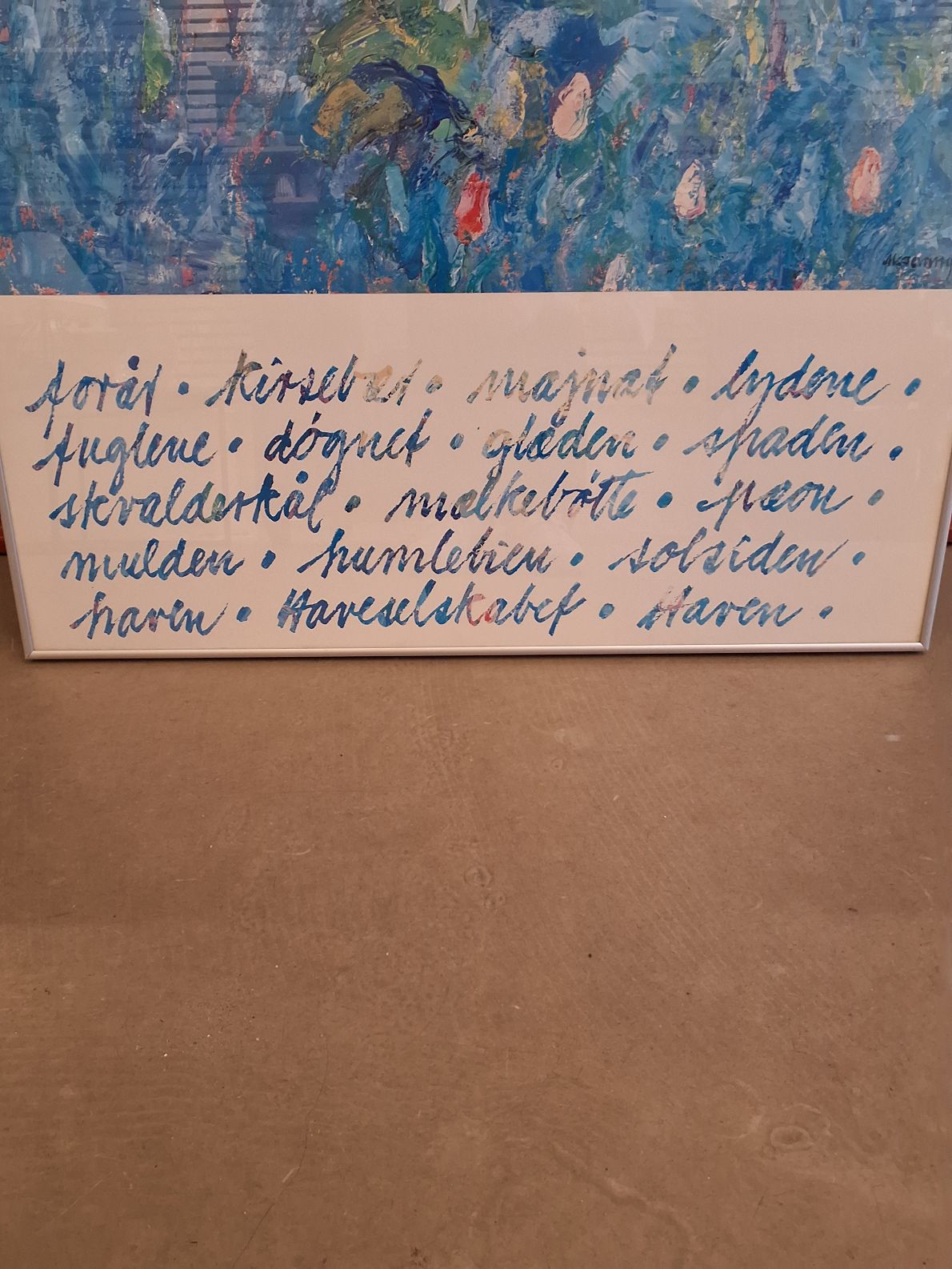 Indrammet plakat