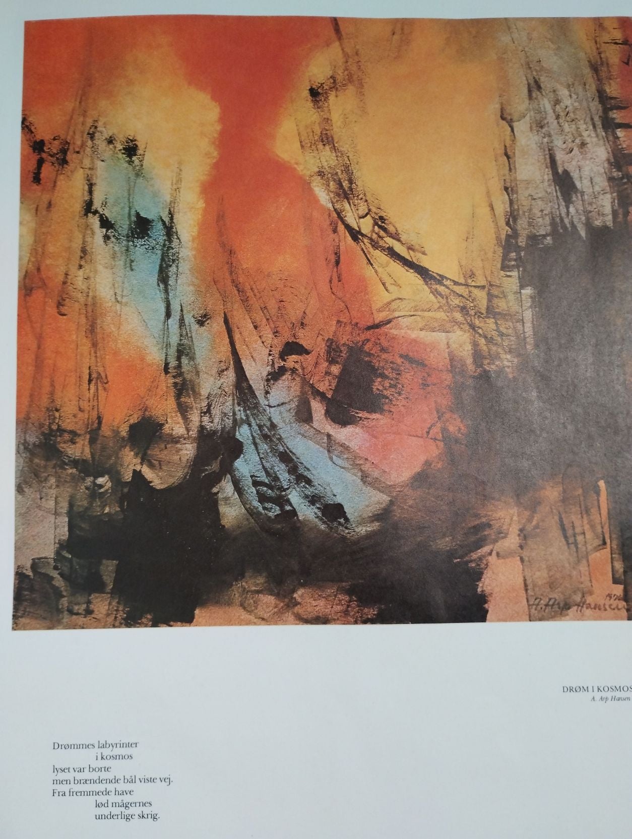 Kunstmappe med 6 stk. tryk af A. Arp Hansen