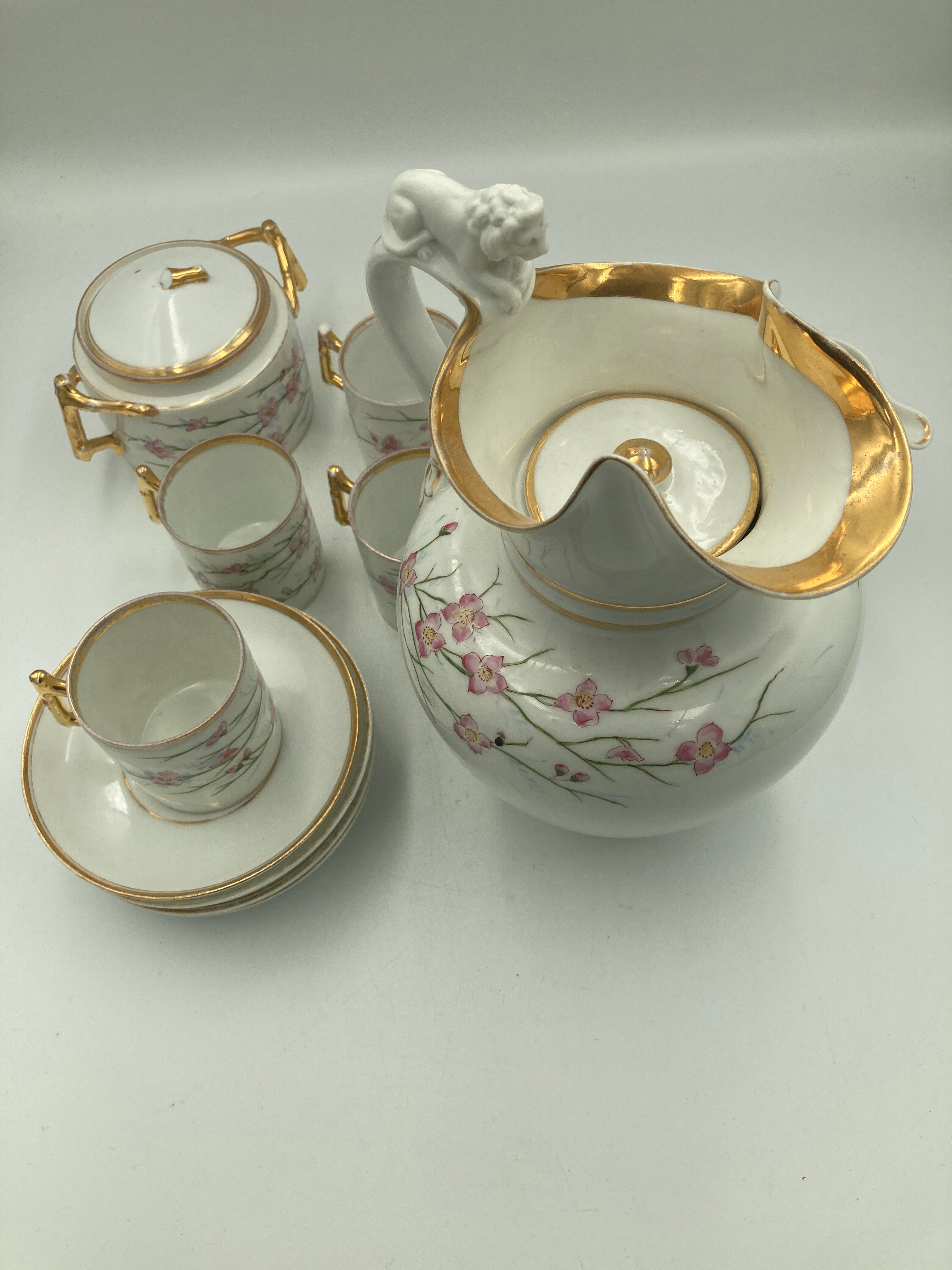 B&G antikt kaffestel (1855-1900)