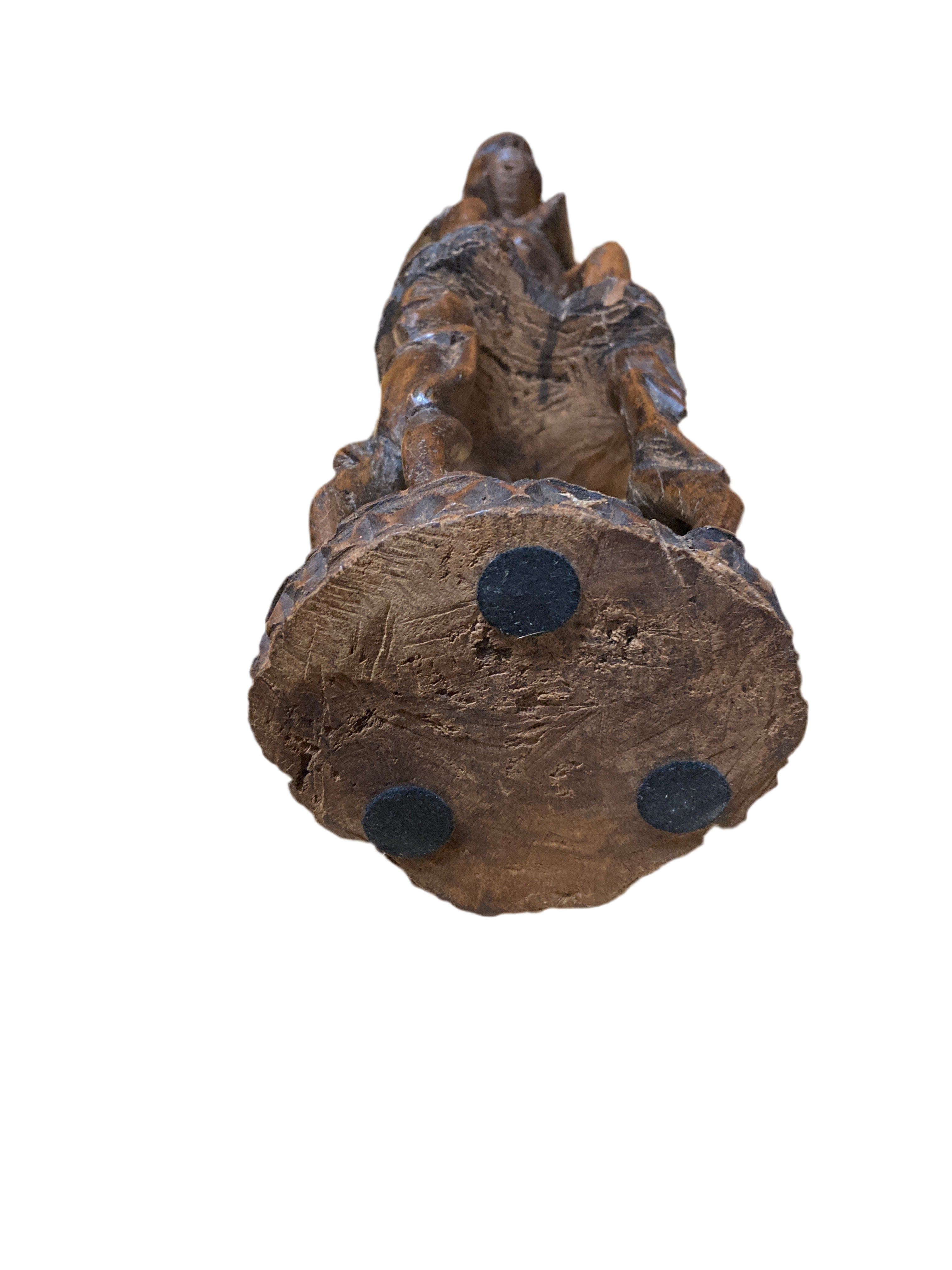 Stor træ skulptur