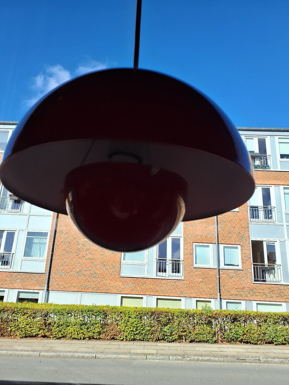 Rød flowerpot loftlampe