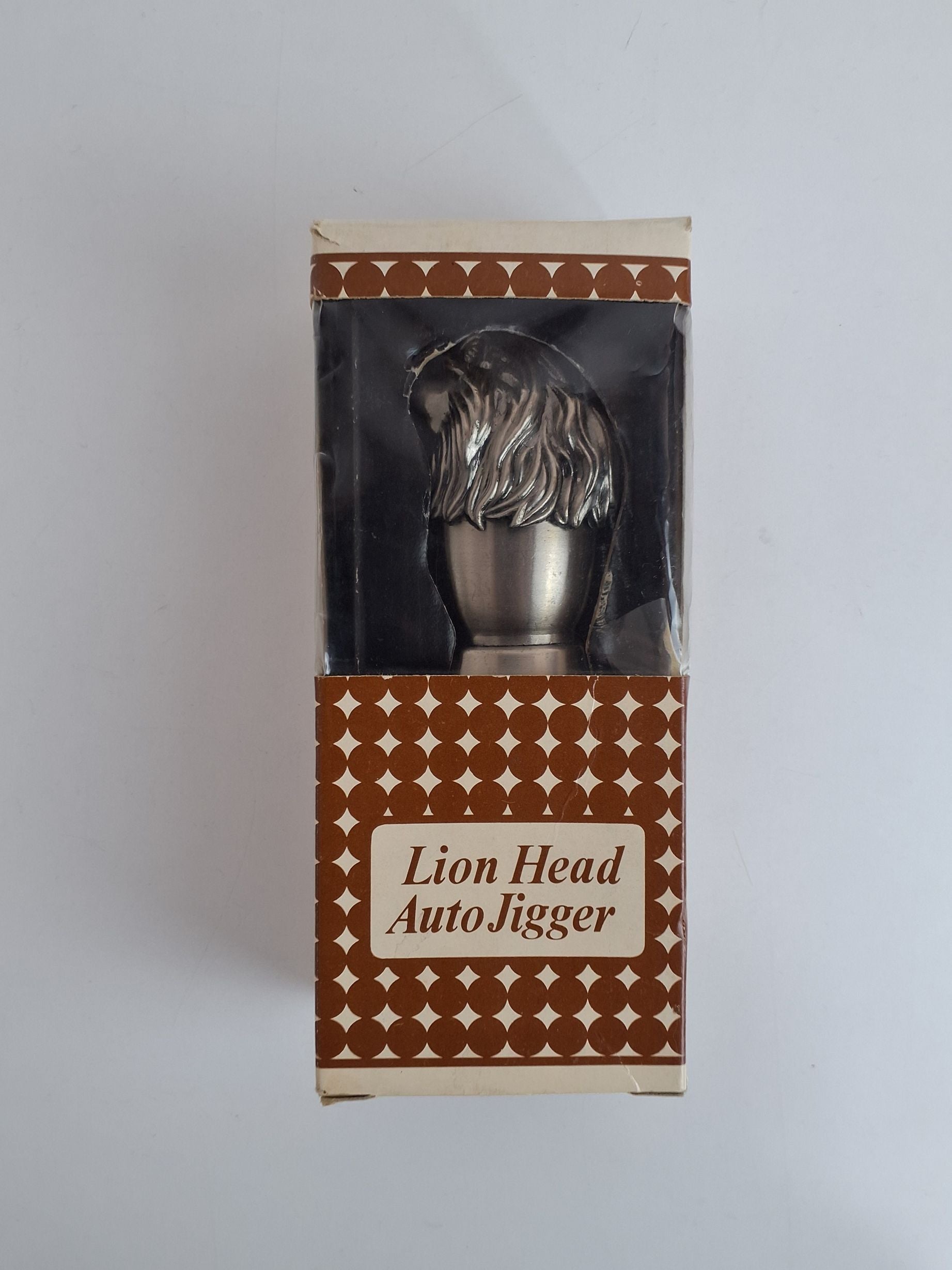 Antik vinprop, lion head auto jigger
