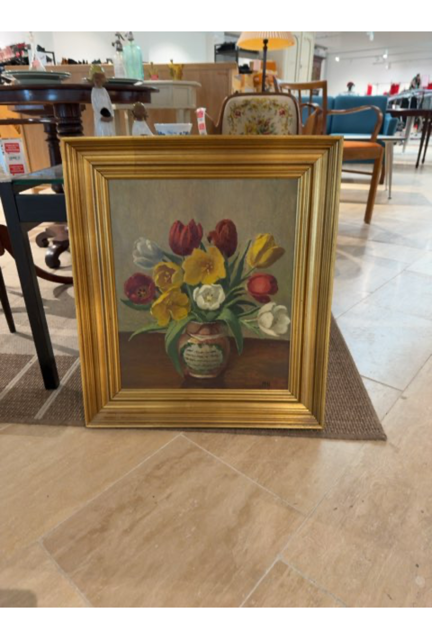Maleri med tulipaner