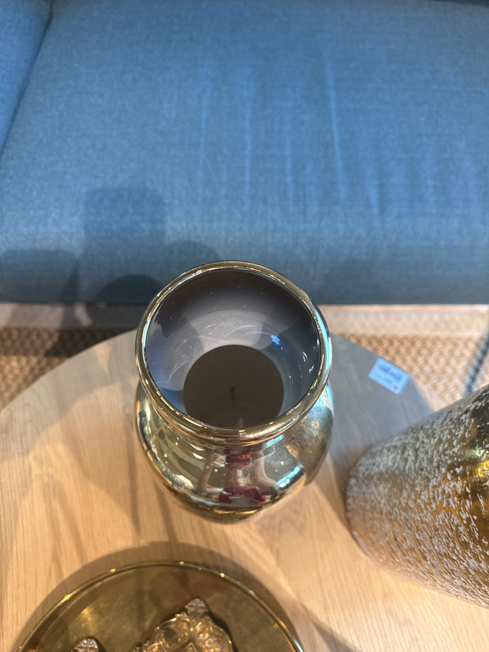 Vase guld m. Striber