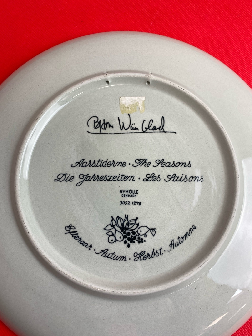 Bjørn Wiinblad platte Efterår