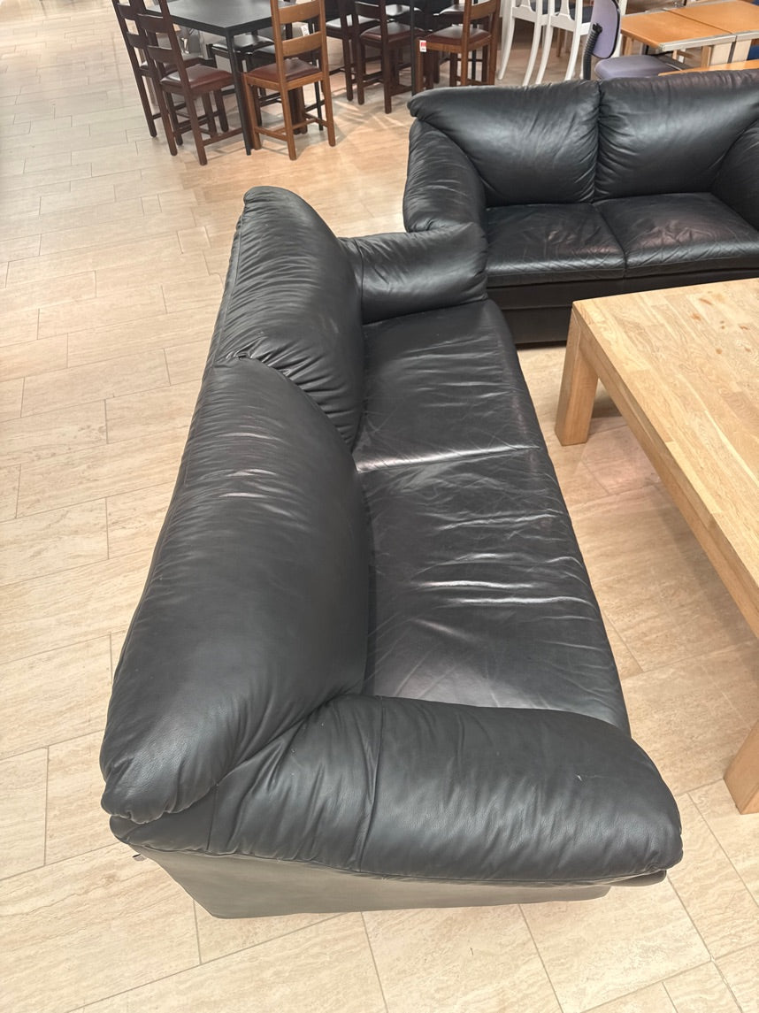 Sofa 3 Pers. Sort "Hjort Knudsen"