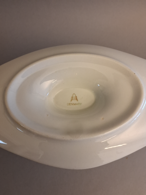 Alumina, oval sovseskål, "Lone "