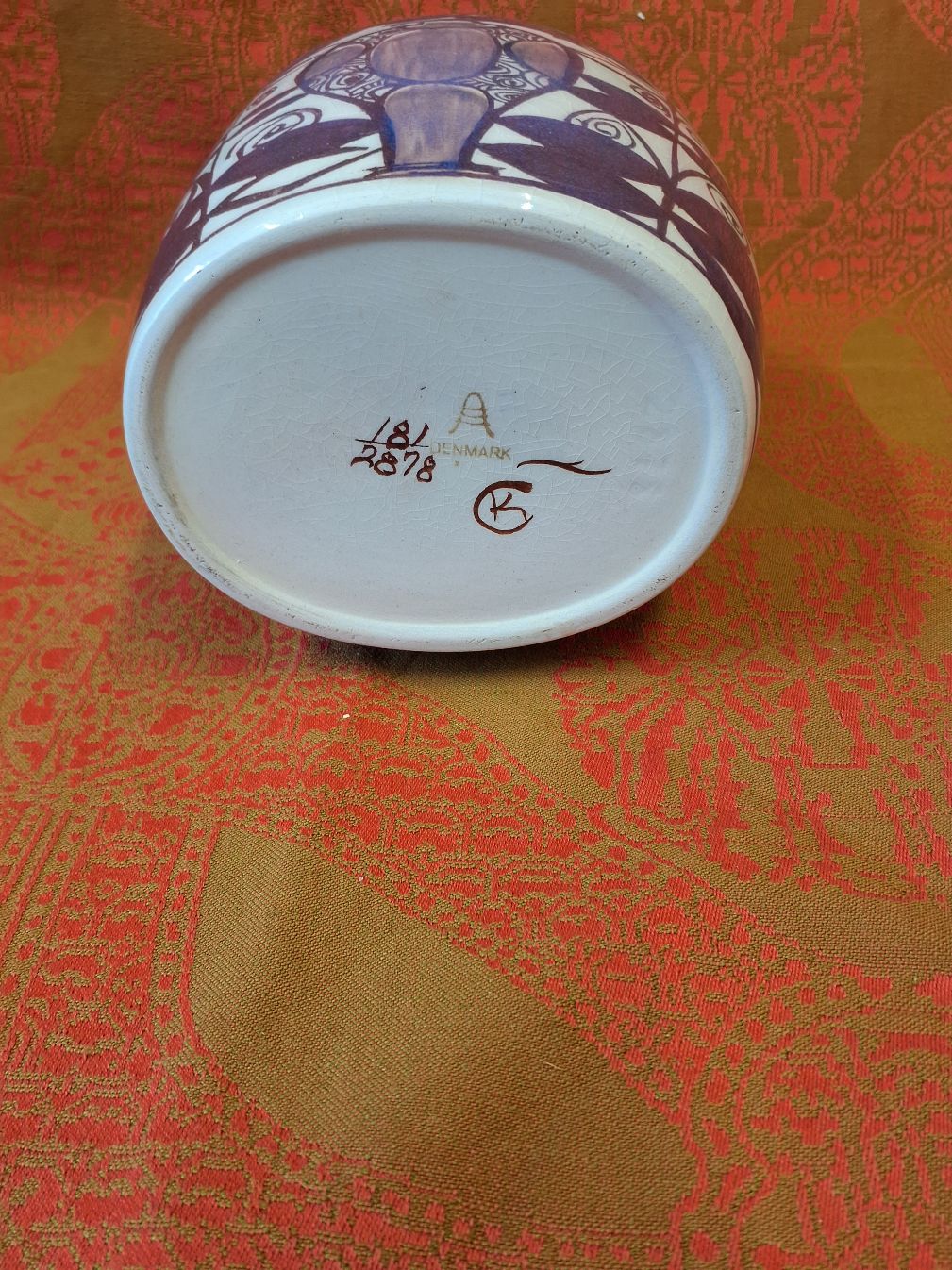 Royal Copenhagen Aluminia Tenera vase