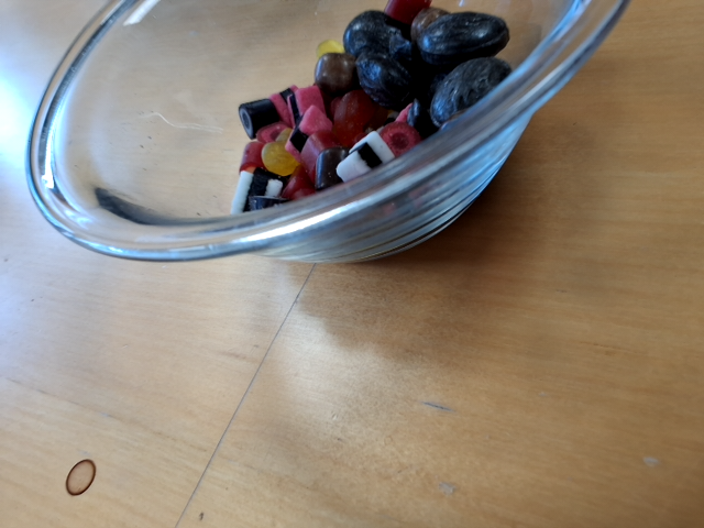 Glas skål