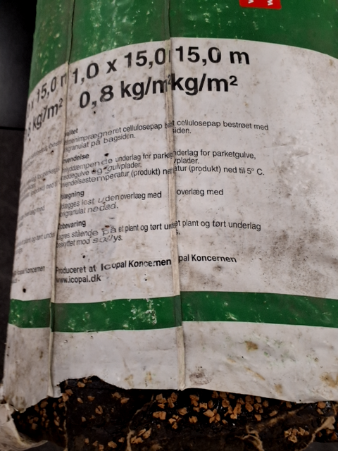 Underlag for parketgulv