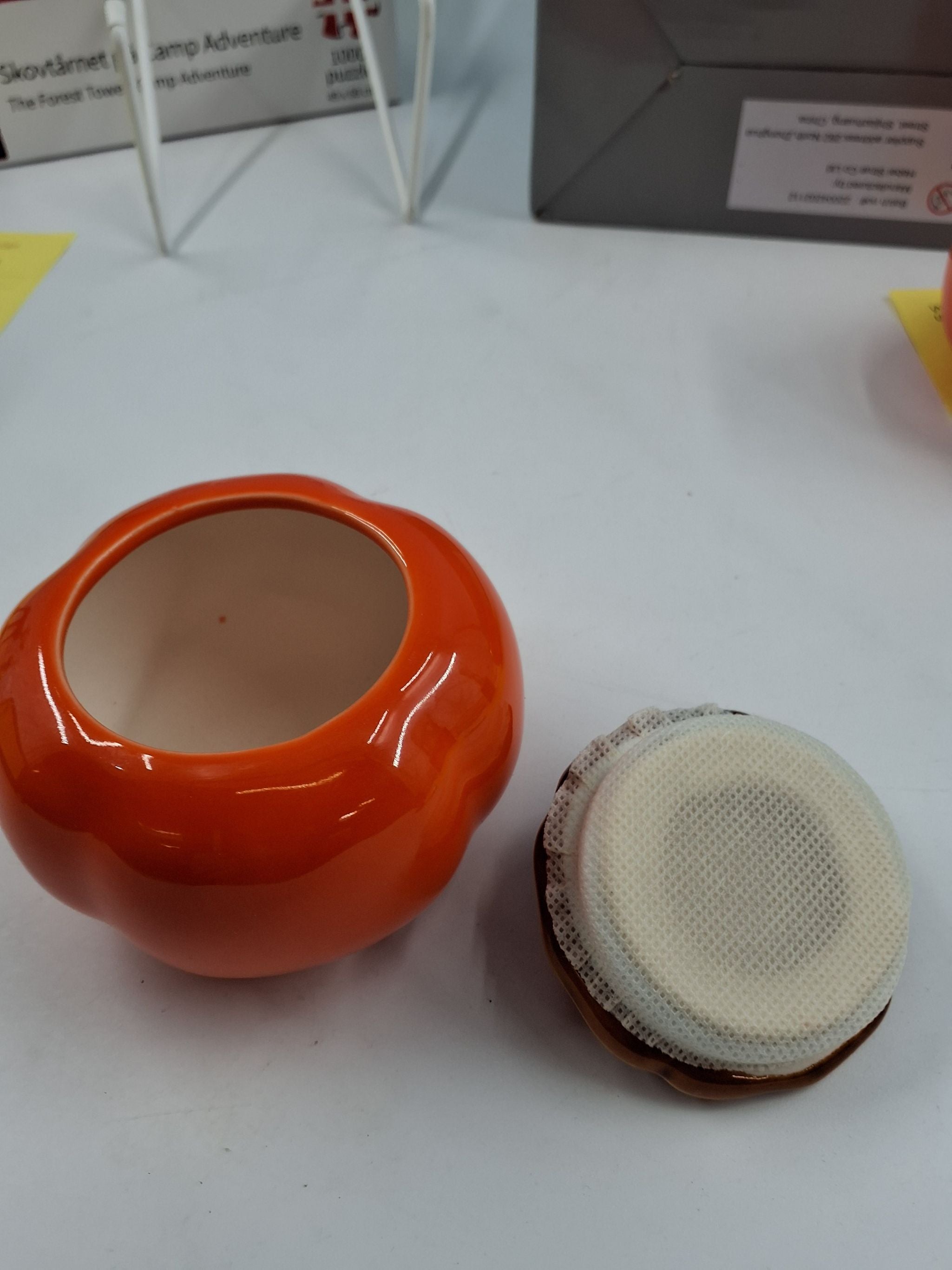 Orange græskar skål