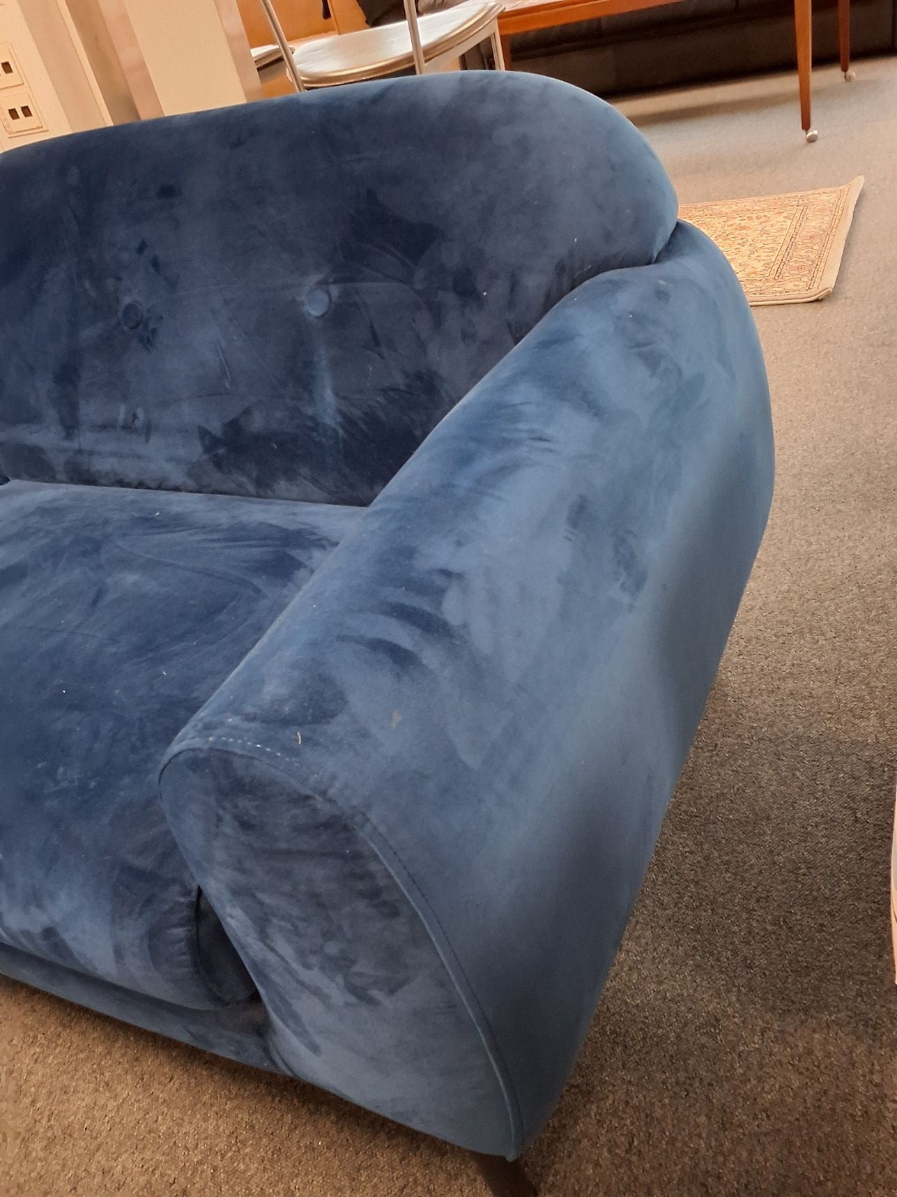 Blå sofa