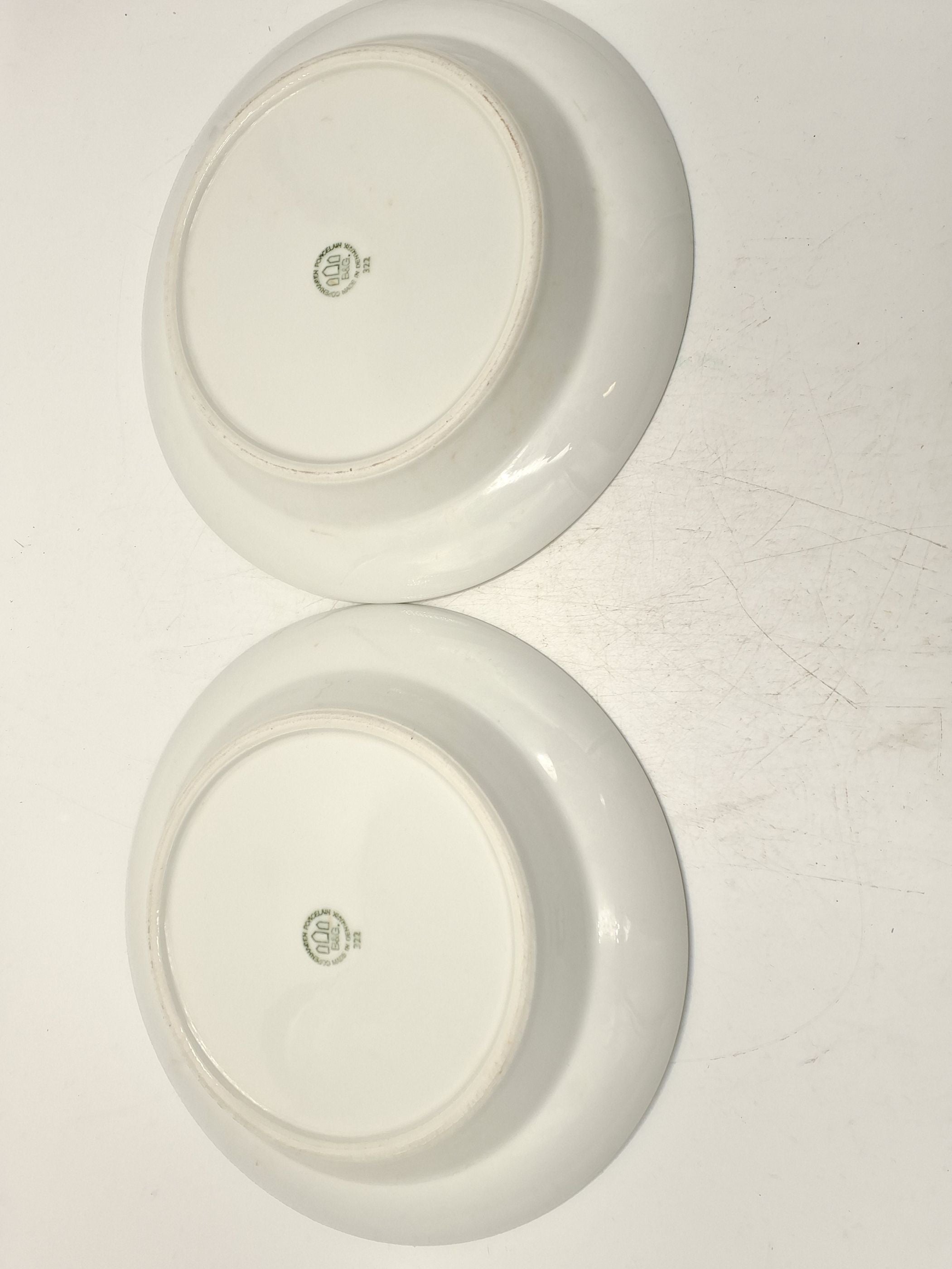 2 x B&G 322 talerkener