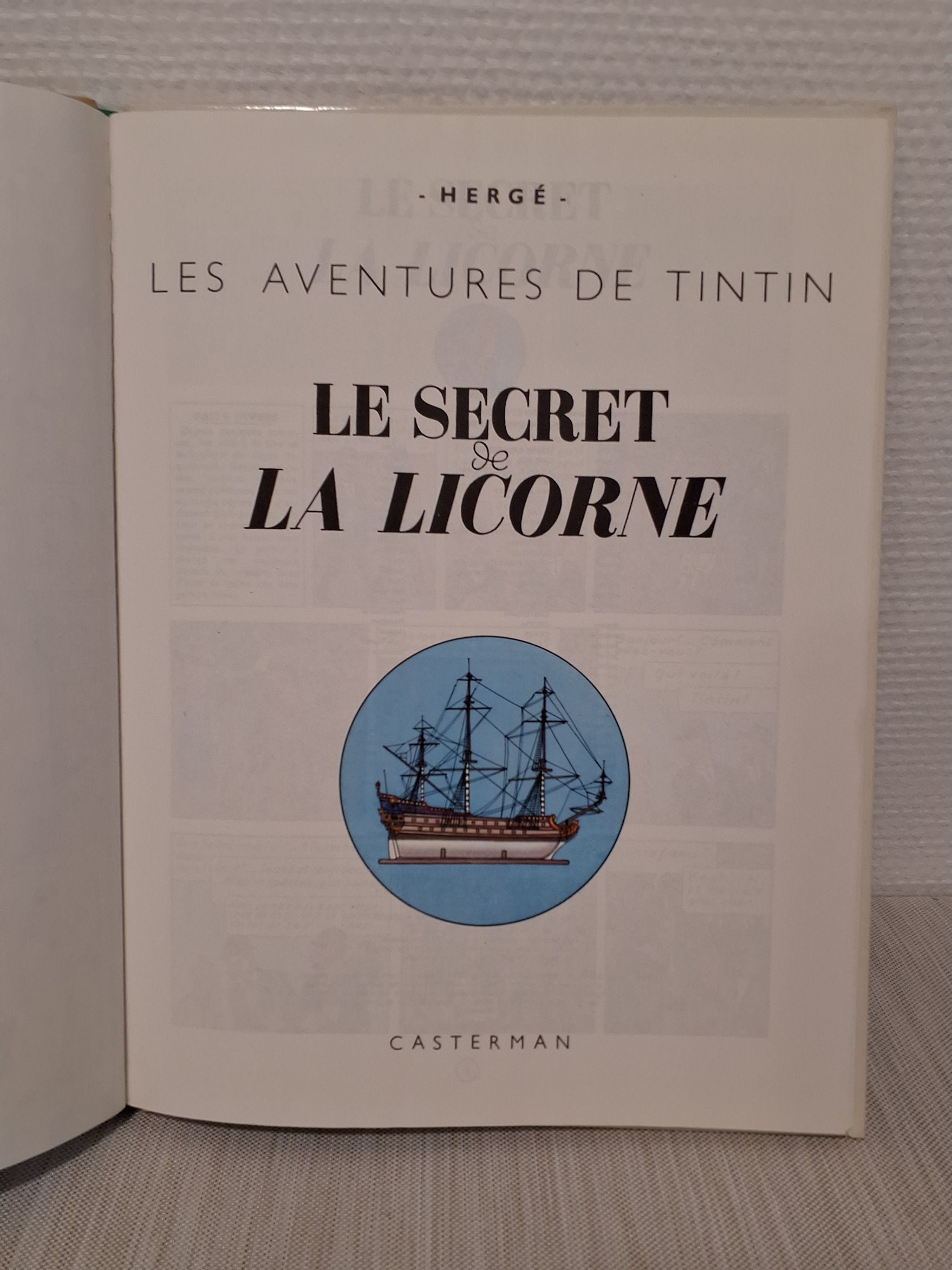 Tintin le secret de la licorne