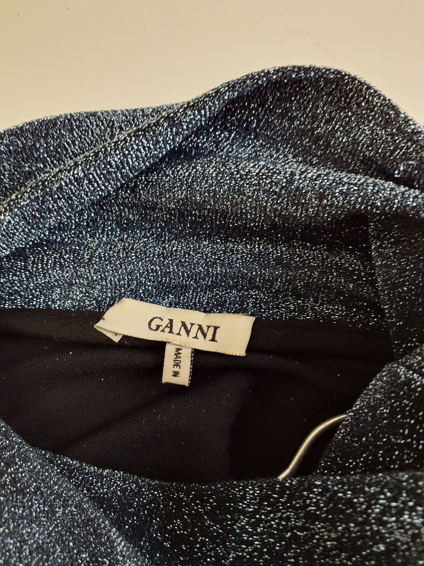 GANNI Glimmerbluse