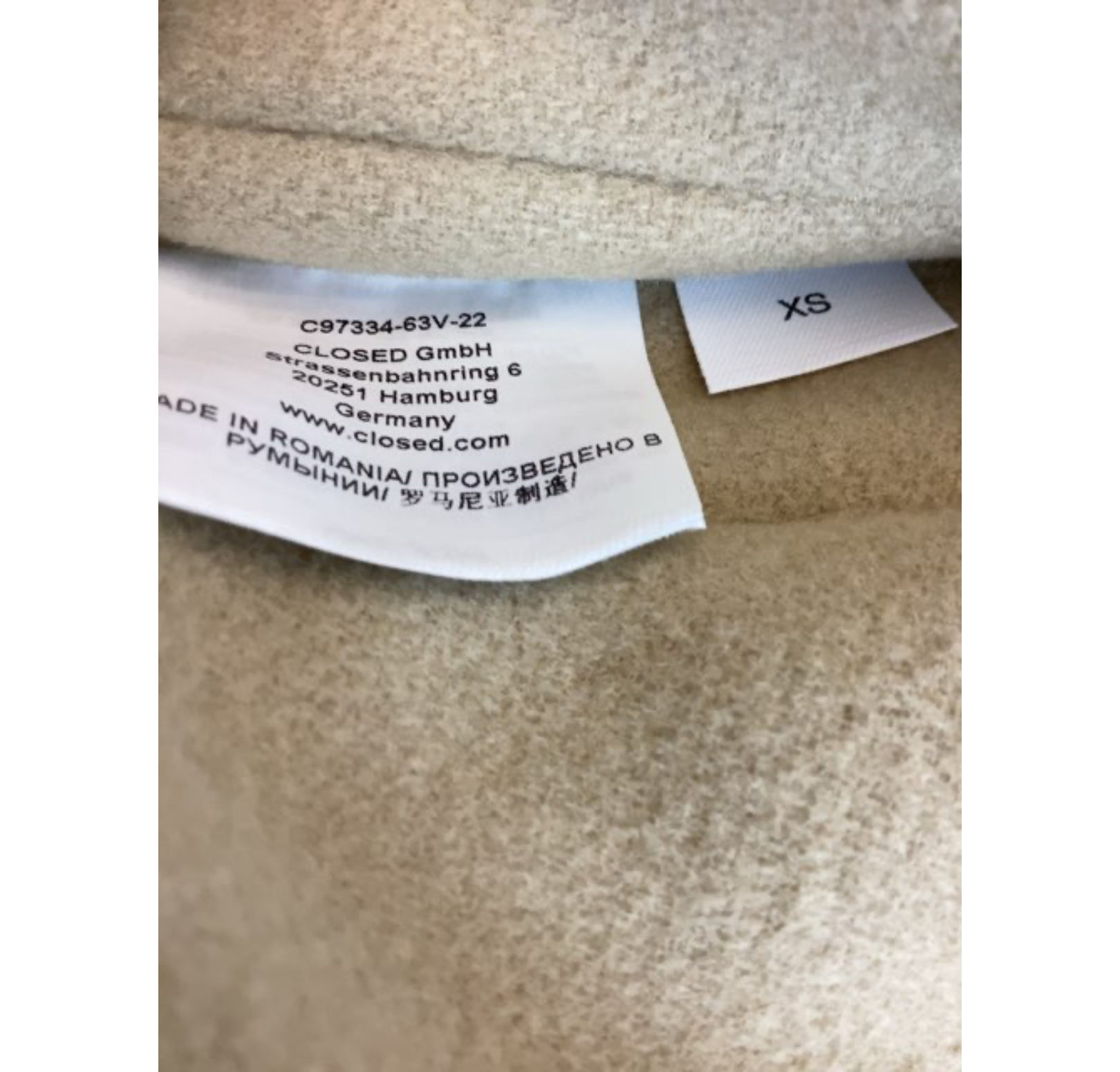 Closed uld/cashmere Jakke