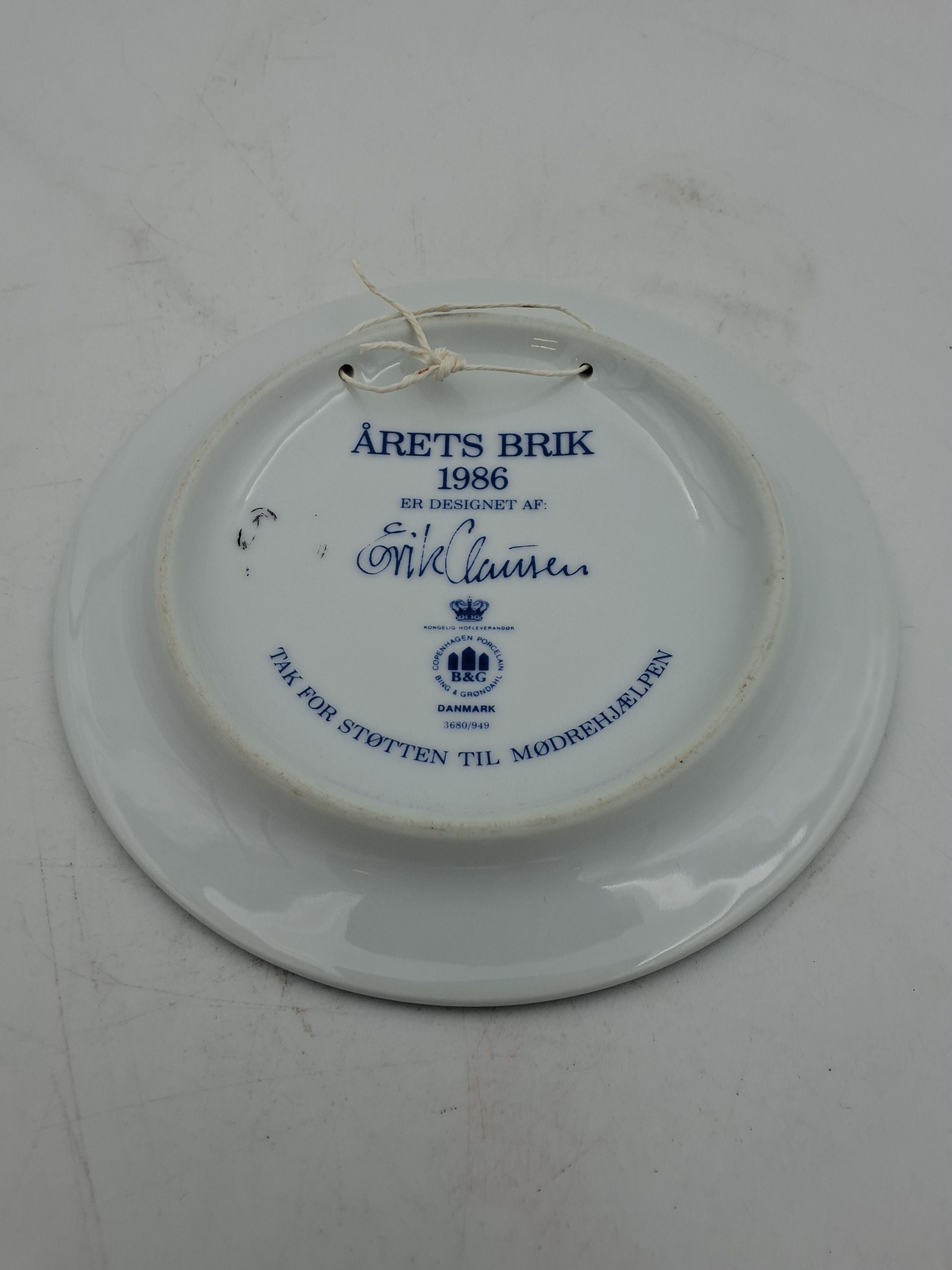 Årets brik 1986 fra Royal Copenhagen