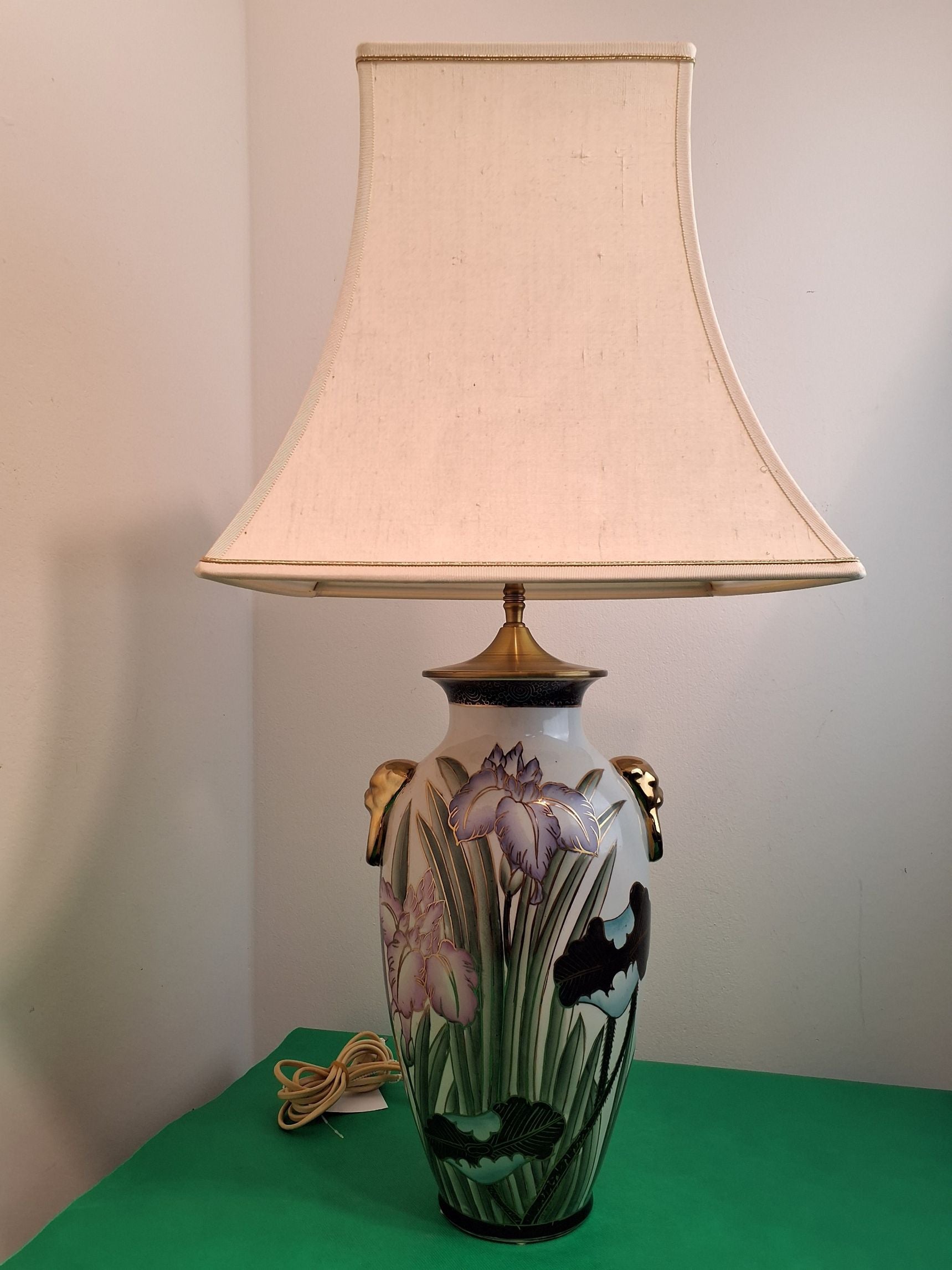 Porcelæns bordlampe stor