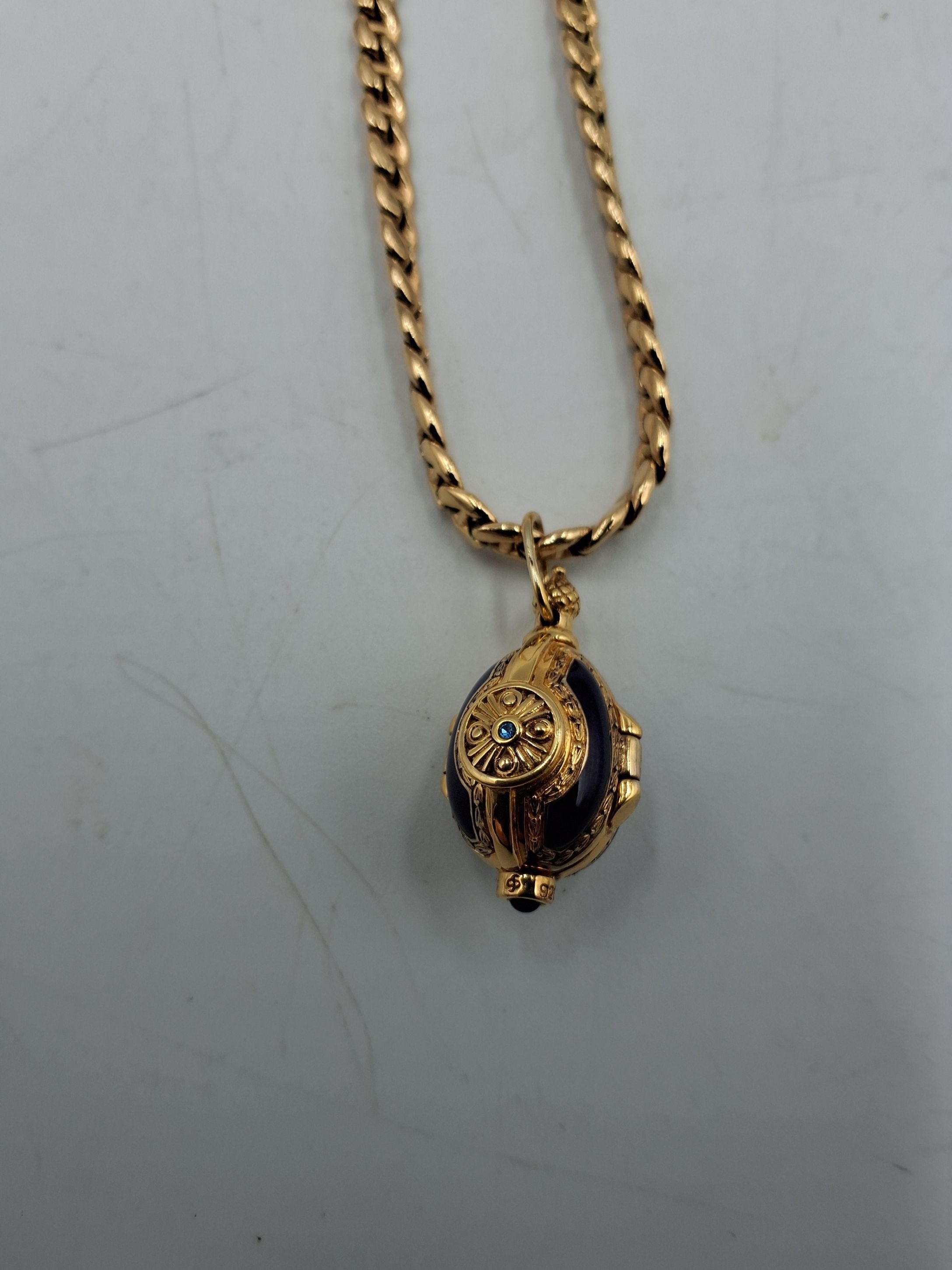 Blå Emalje æg fra House of Faberge