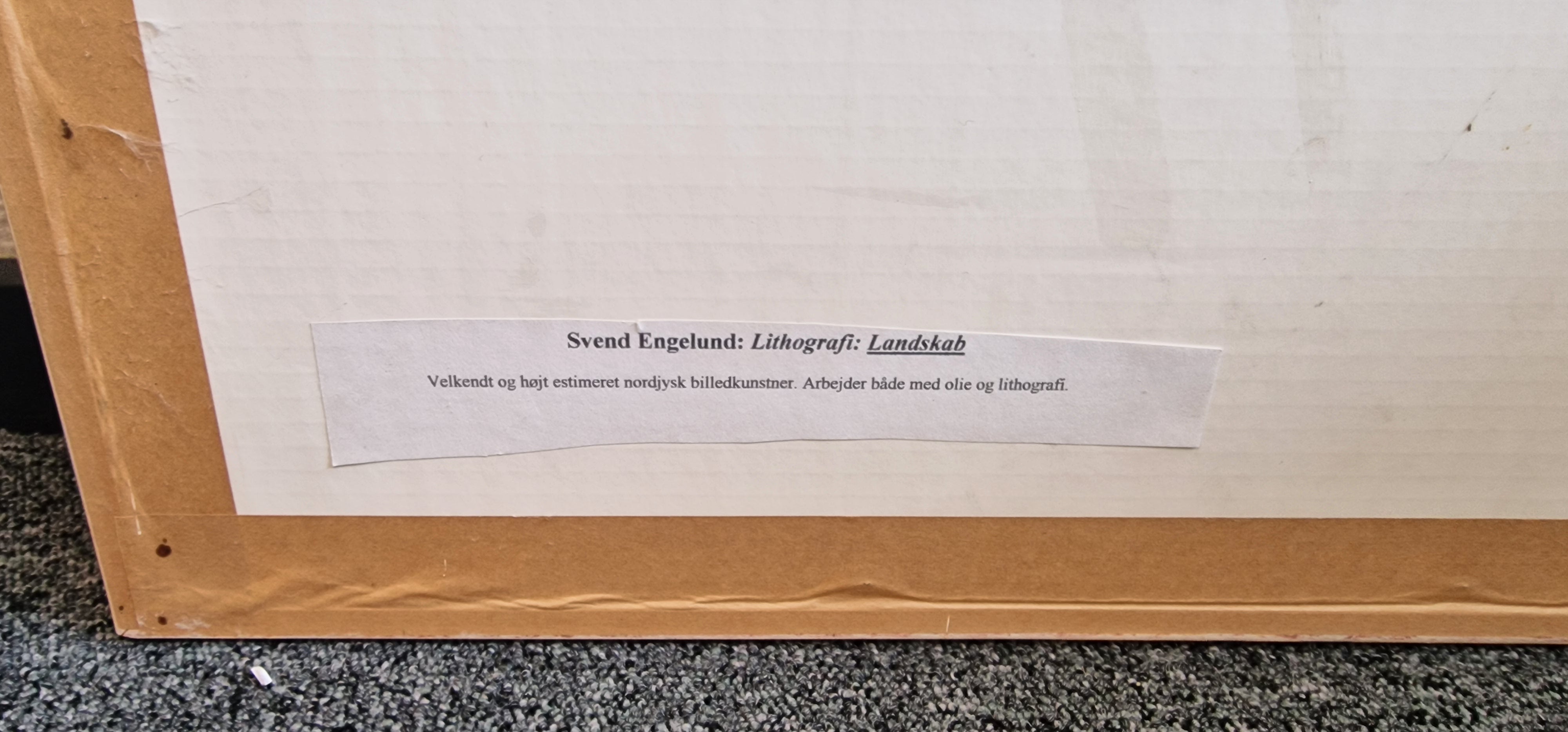 Svend Engelund, litografi