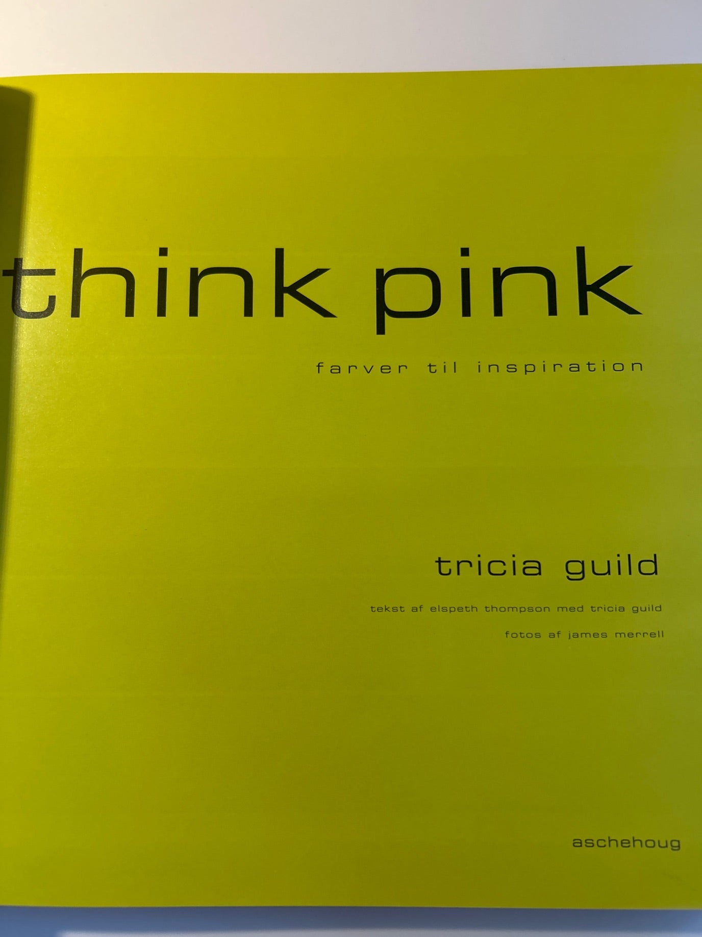 Think Pink. Farver til inspiration