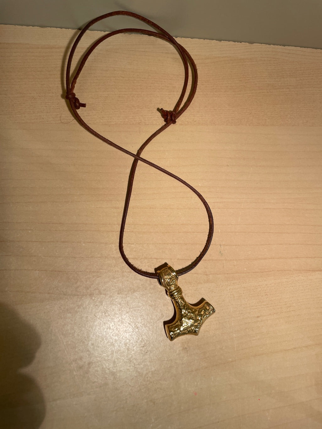 Mjølner/Thors Hammer i messing