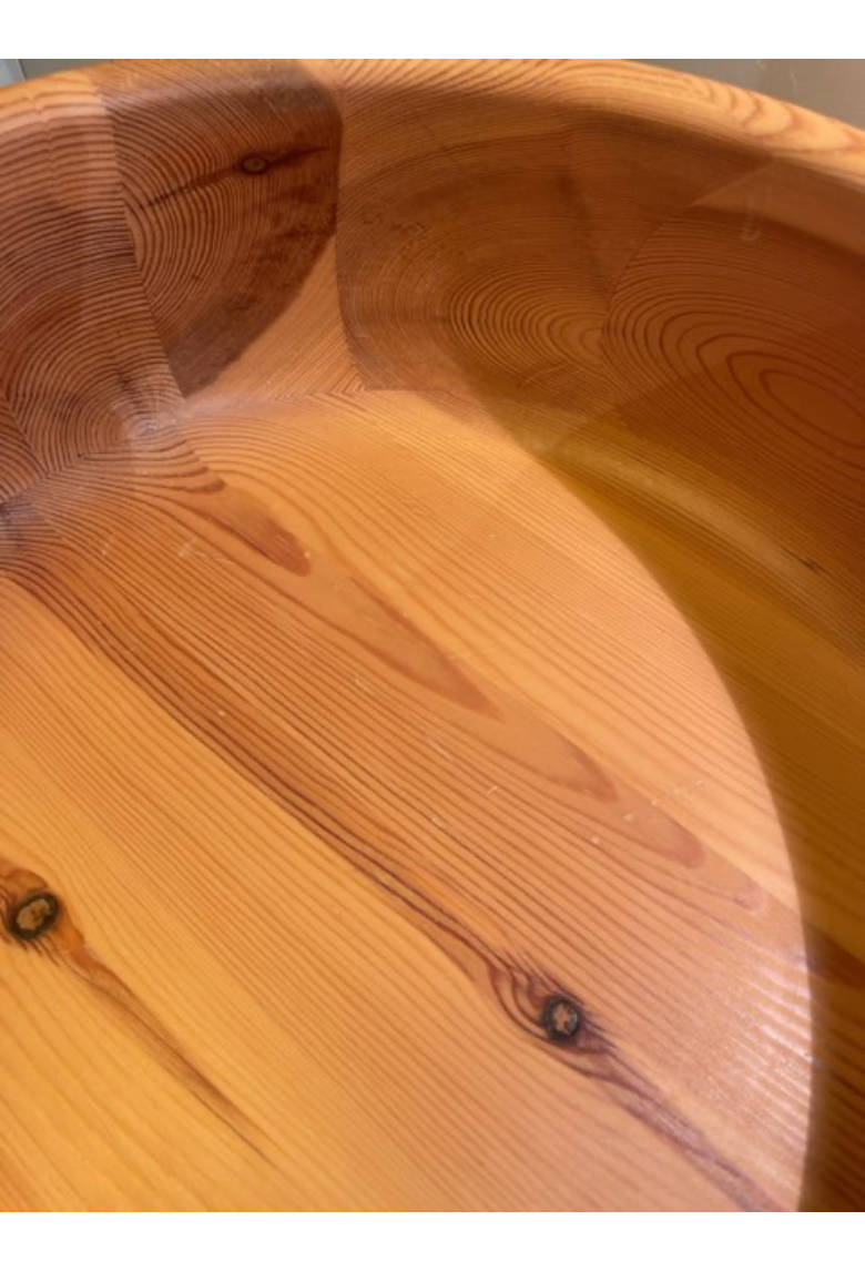 Rund Bowl i fyrretræ