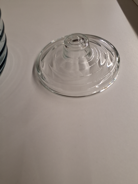 Glaskrukke med låg