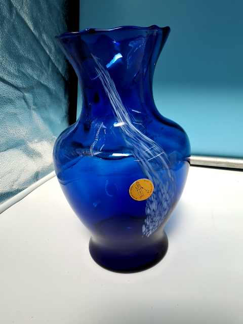 Kobolt blå vase