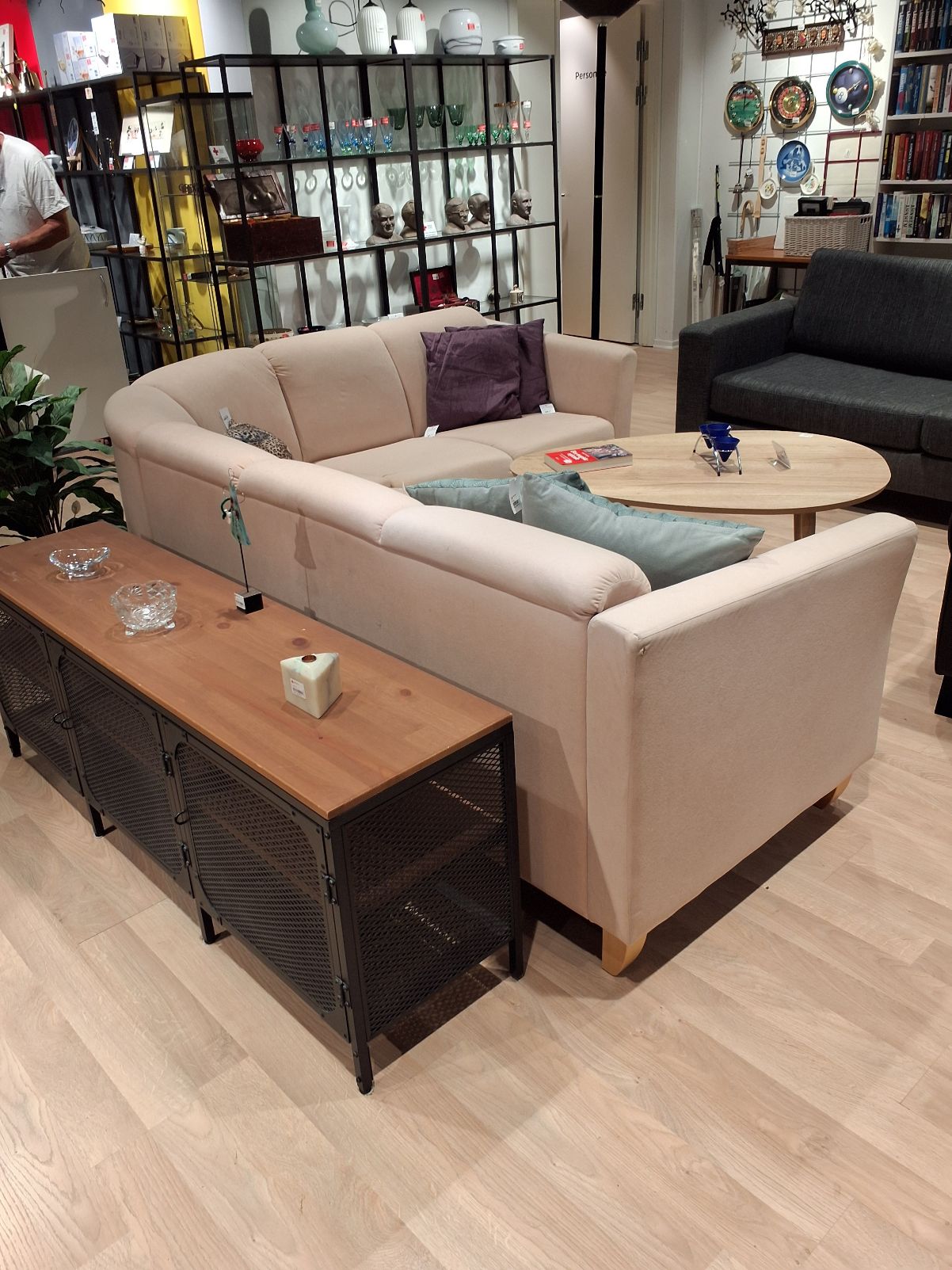 Beige hjørnesofa