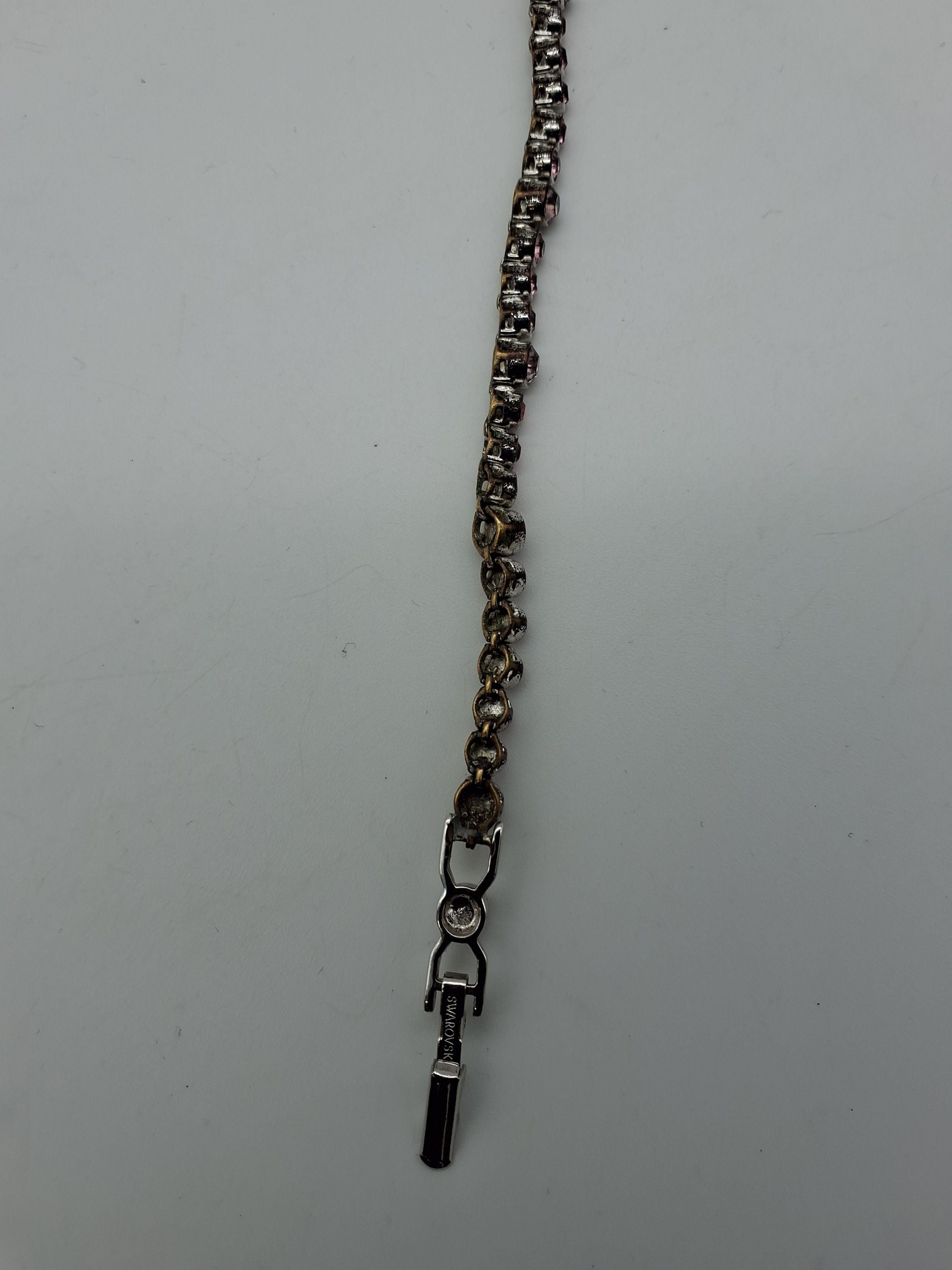Swarowski lyserød armbånd
