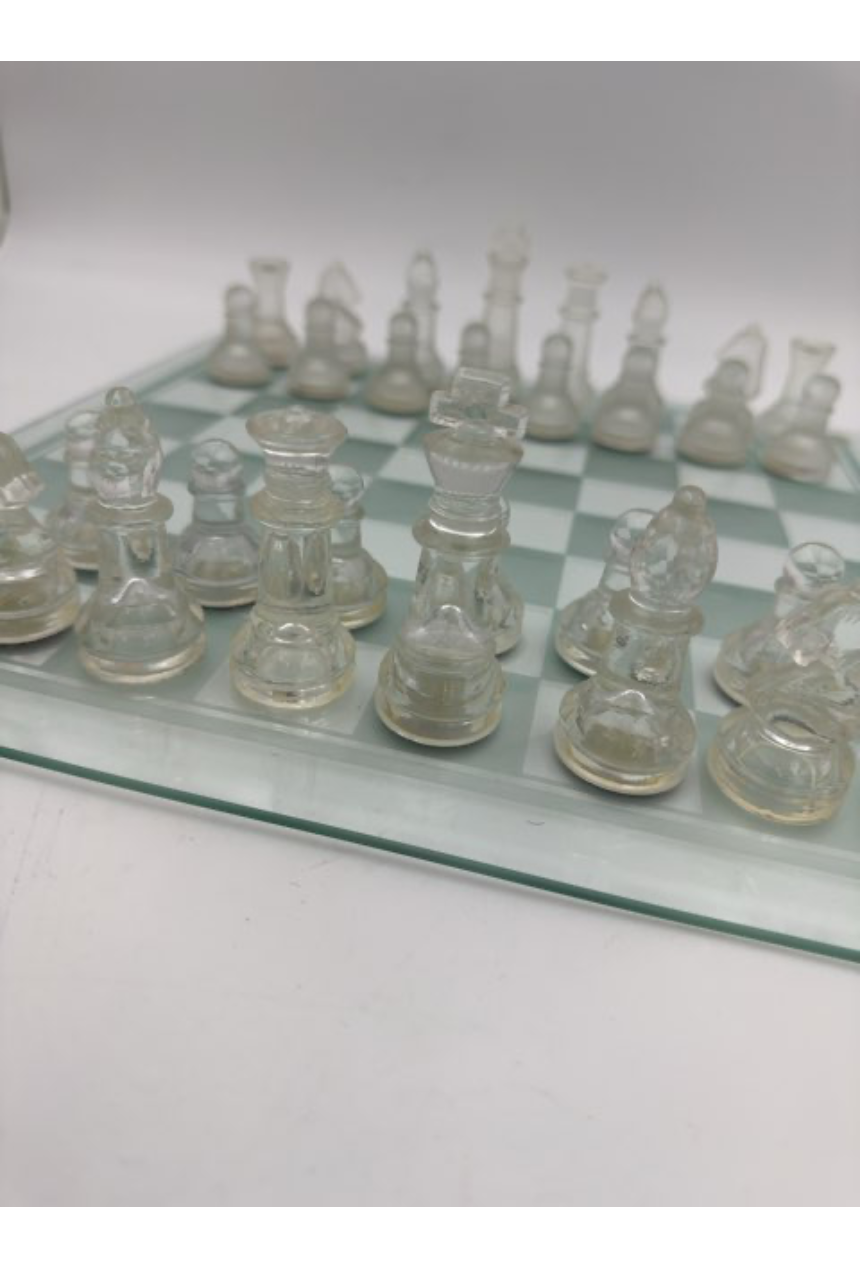 Glas skak spil