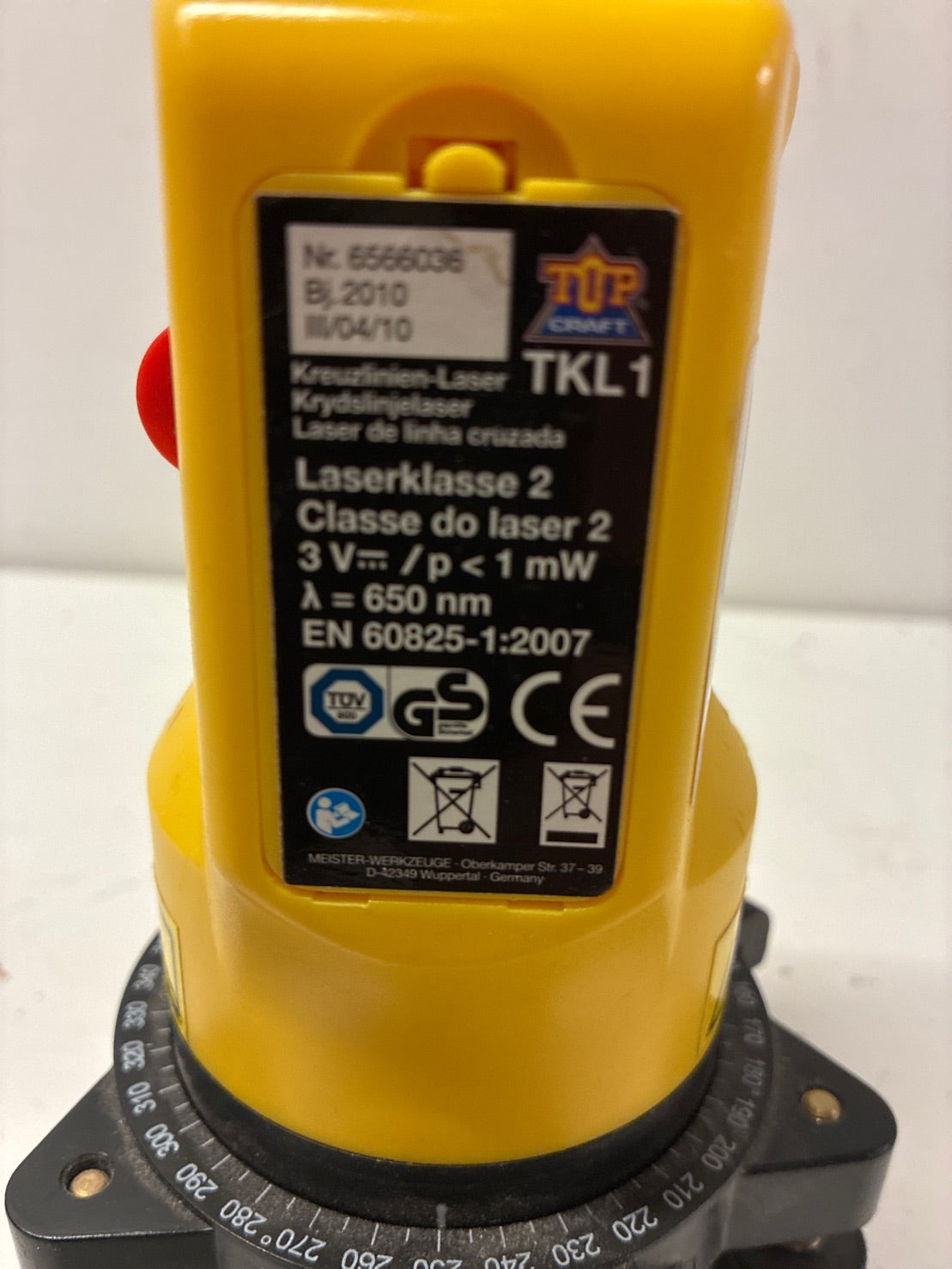 Laser vaterpas